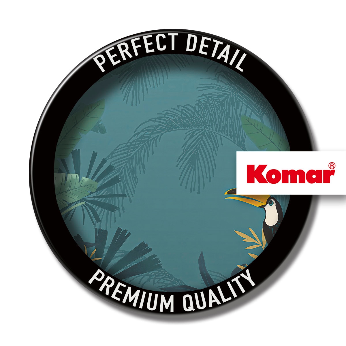 Komar Fototapete »Enchanted Jungle«, bedruckt, 350 x 250 cm (Breite x Höhe) - Tapete, Vlies, Wohnzimmer, Schlafzimmer