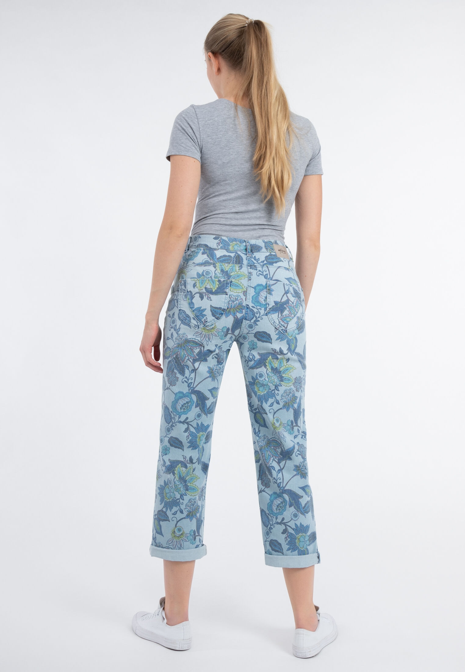 Recover Pants 5-Pocket-Jeans »ANTONIA«, mit Blumendruck