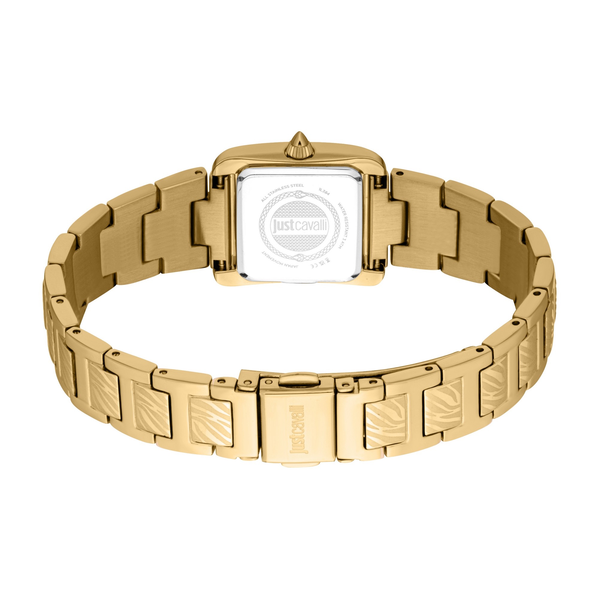 Just Cavalli Time Quarzuhr »Sera«, Armbanduhr, Damenuhr, Edelstahlarmband, analog, Kristallsteine