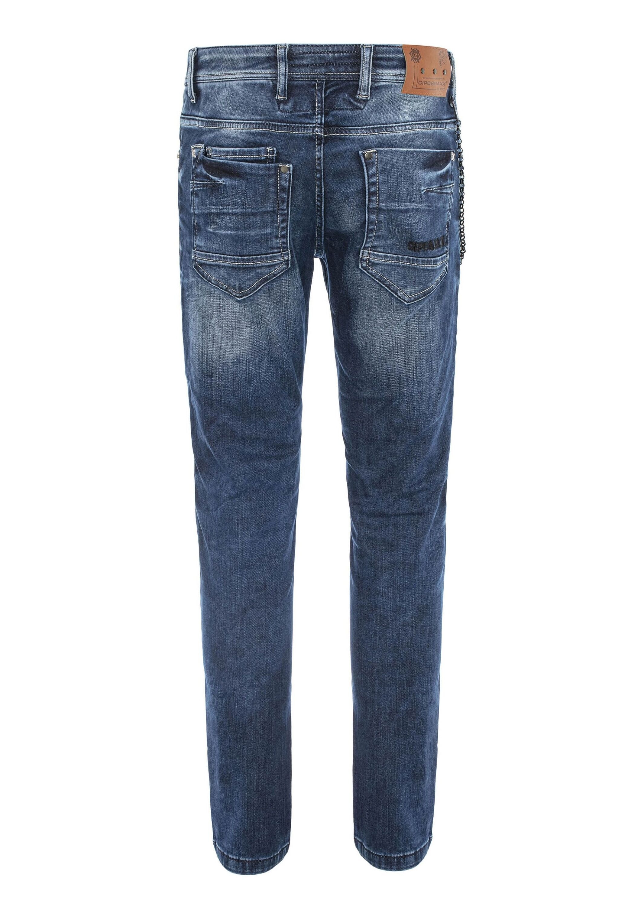 Cipo & Baxx 5-Pocket-Jeans »Jeans«, mit modischen Ziernähten, CD676