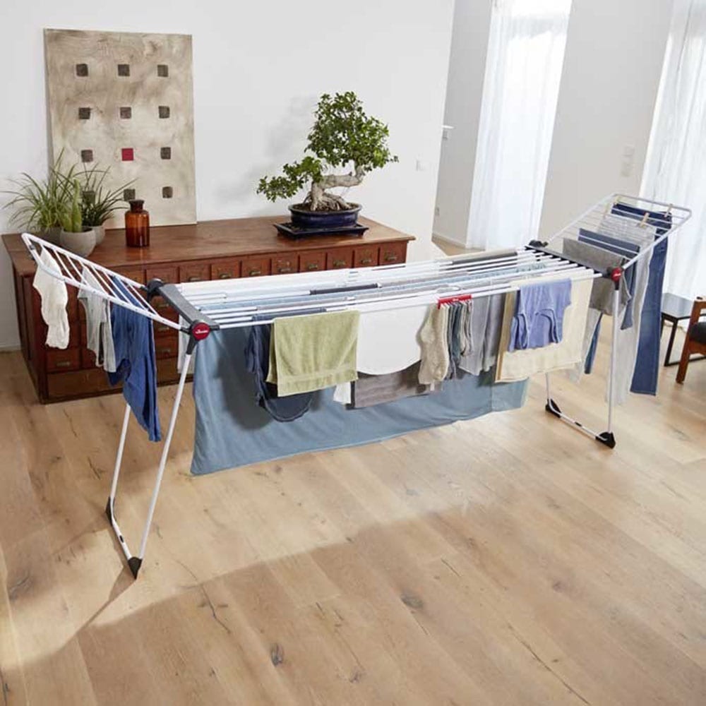 Vileda Wäscheständer »Vileda INFINITY flex Wäscheständer«, (1 tlg.), Ausziehbar auf 304 cm - für große Wäschestücke