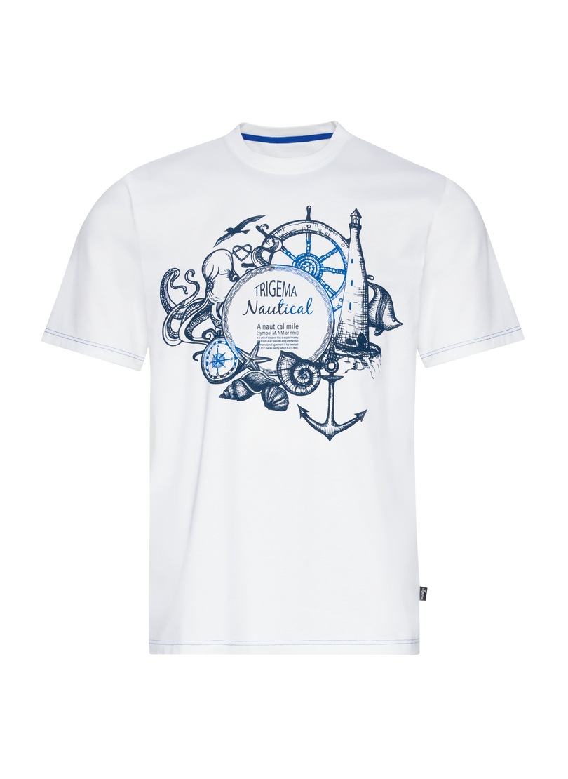 Trigema T-Shirt "TRIGEMA T-Shirt mit maritimem Printmotiv" 1 Stk. tlg. günstig online kaufen
