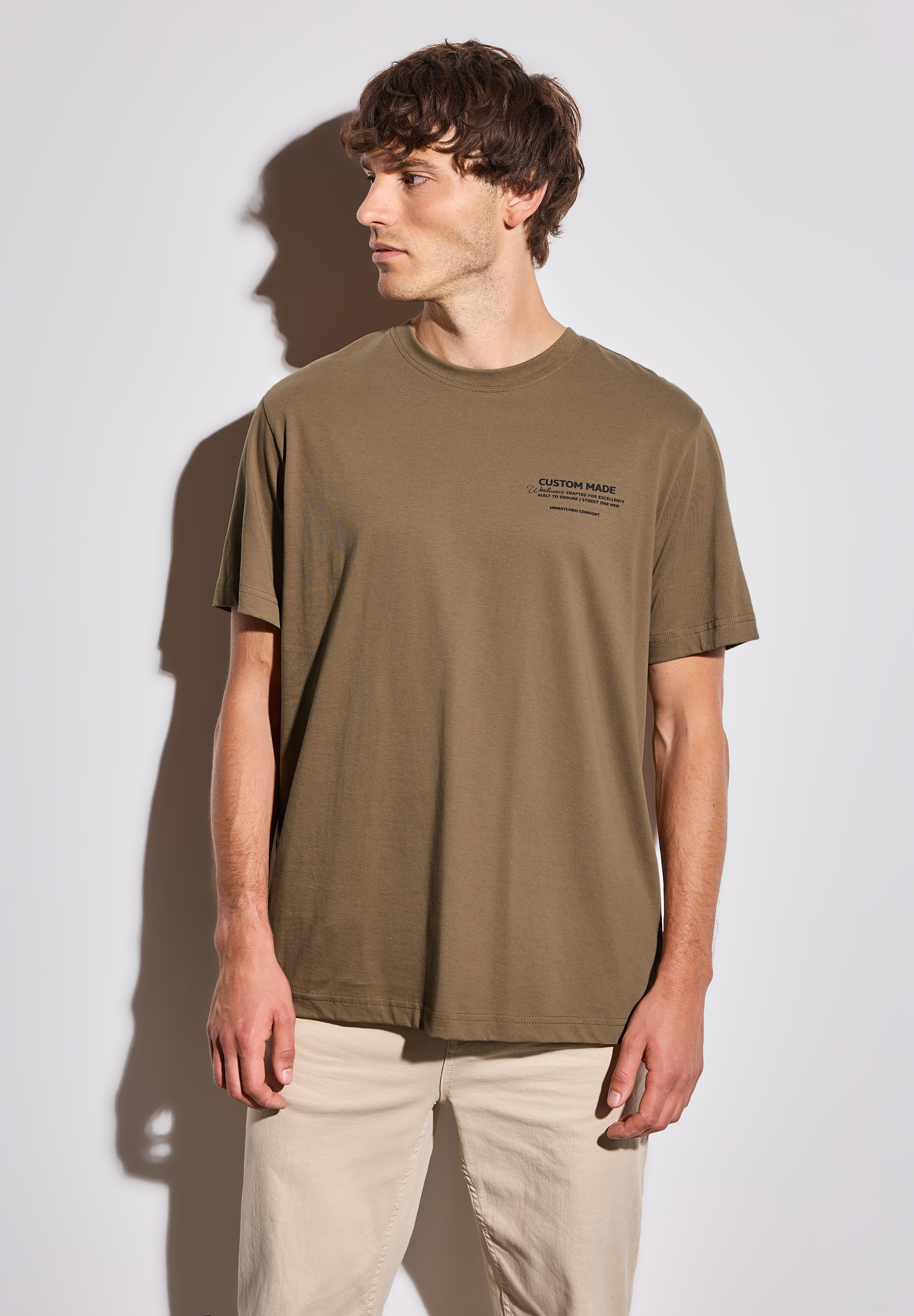 STREET ONE MEN T-Shirt aus reiner Baumwolle günstig online kaufen