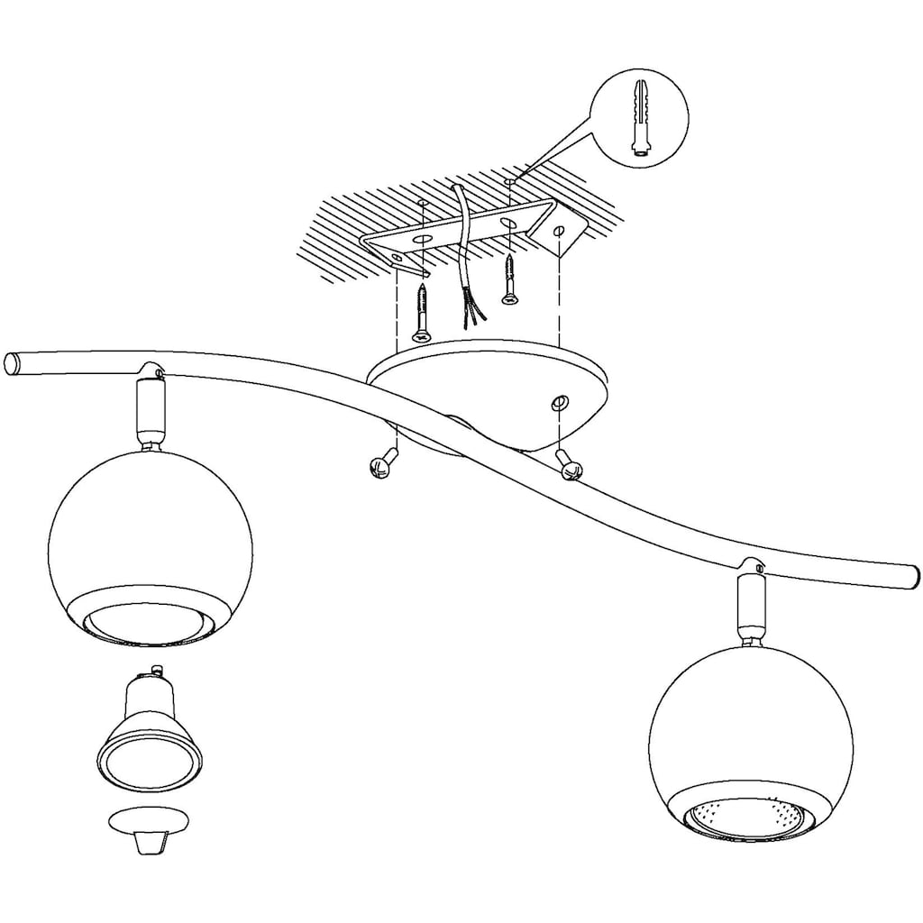 EGLO LED Deckenspots »BIMEDA«, 2 flammig-flammig