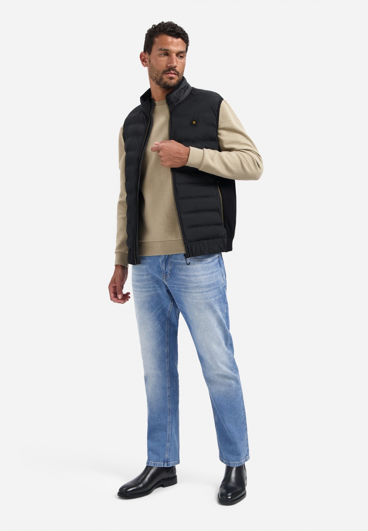 Thumbnail - NO EXCESS Sweater "No Excess Strukturierter Pullover"