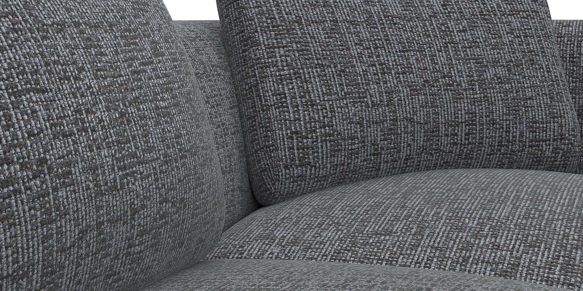 FLEXLUX Ecksofa »Torino, rund, L-Form, Sofa-Ecke mit Ottomane«, Modernes, organisches Sofa-Design, Kaltschaum, Wellenunterfederung