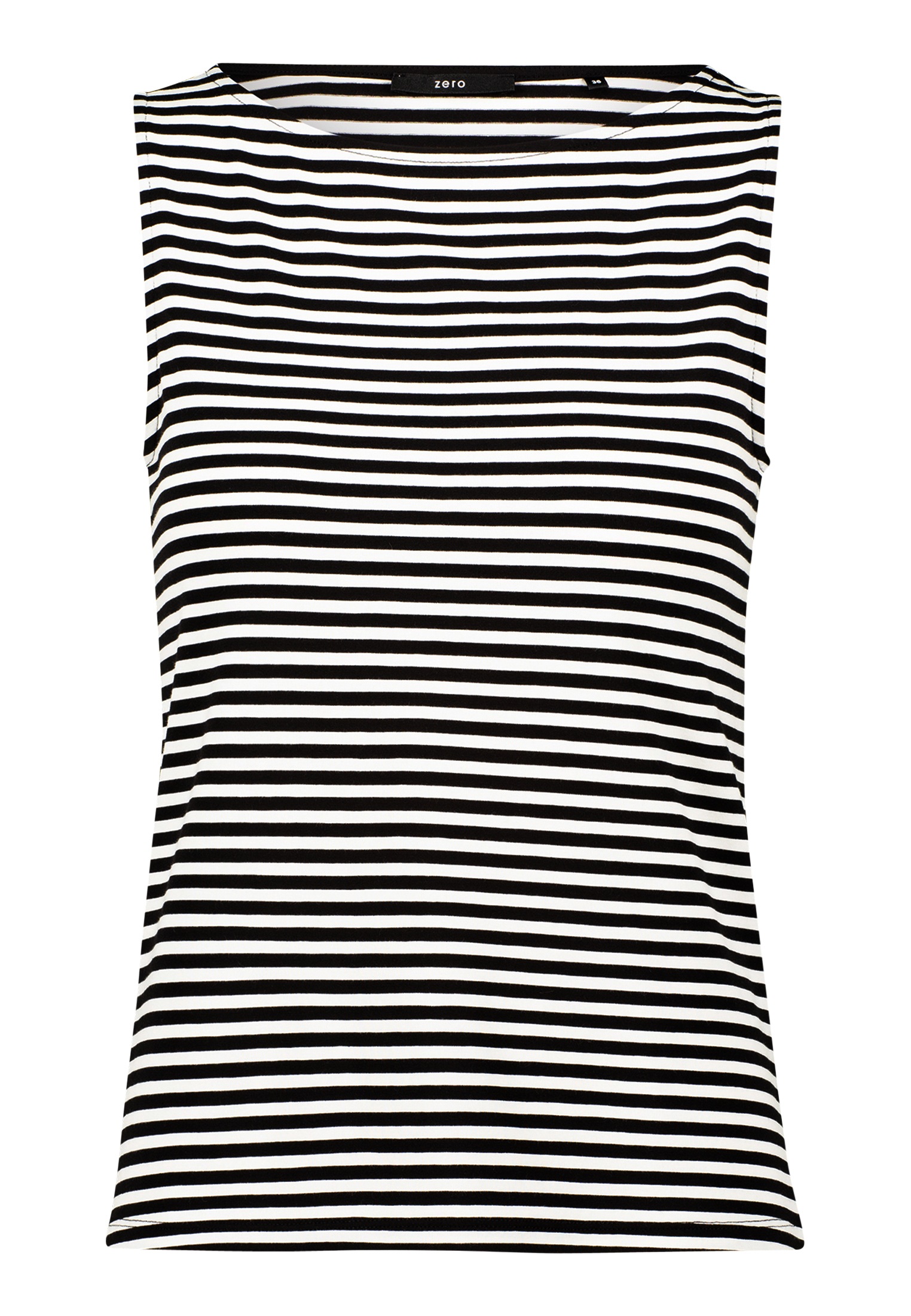 Zero Tanktop "zero Streifentop mit U-Bootausschnitt", Plain/ohne Details günstig online kaufen