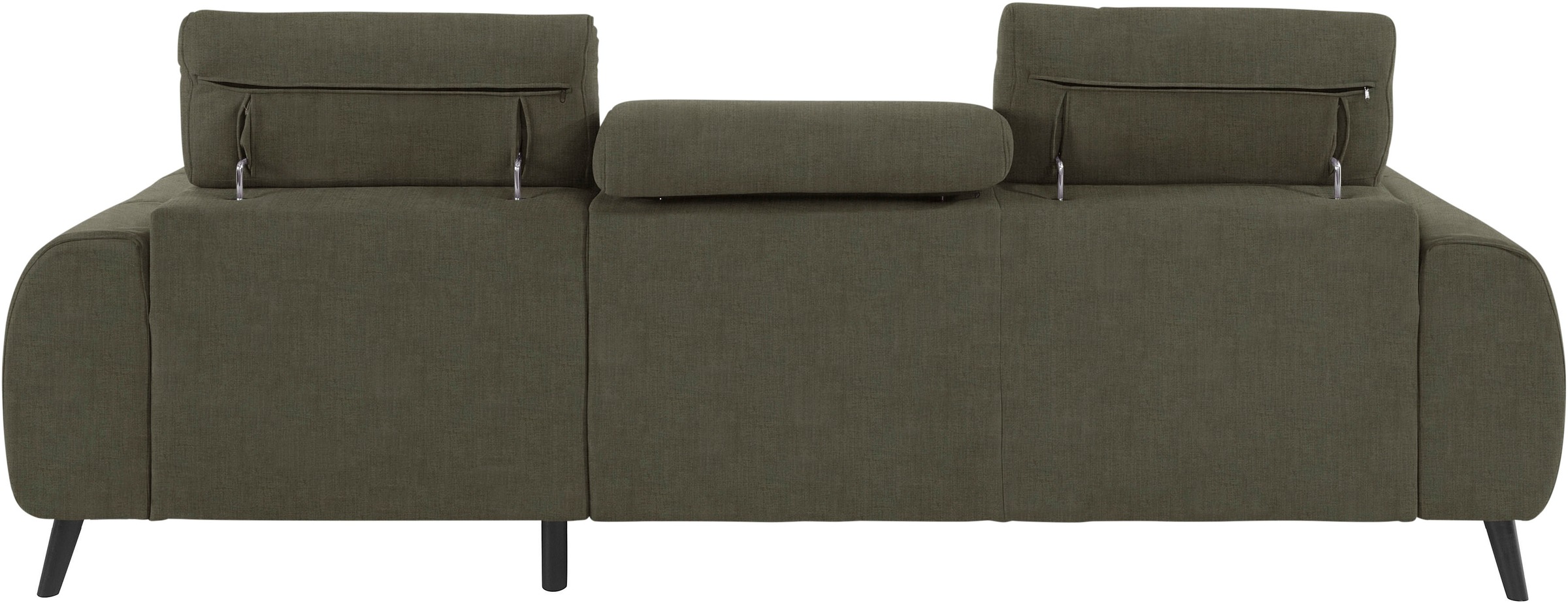 COTTA Ecksofa »Mia L-Form«, 3-tlg.-Kissen-Set, Recamiere, wahlweise mit oder ohne RGB-Beleuchtung