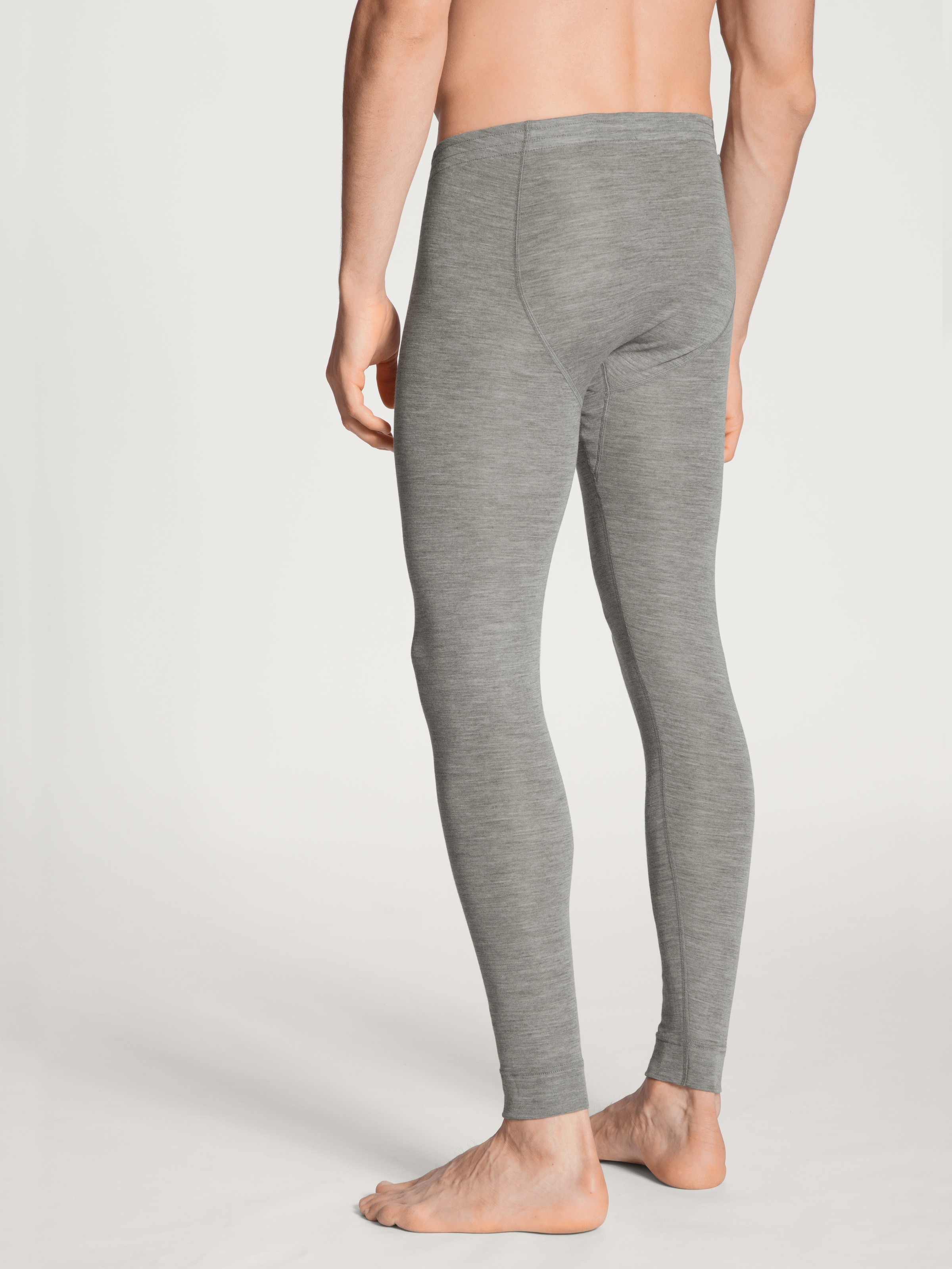 Thumbnail - CALIDA Leggings "Wool & Silk" wärmend, atmungsaktiv, Feinripp-Qualität, Melè-Optik, weich