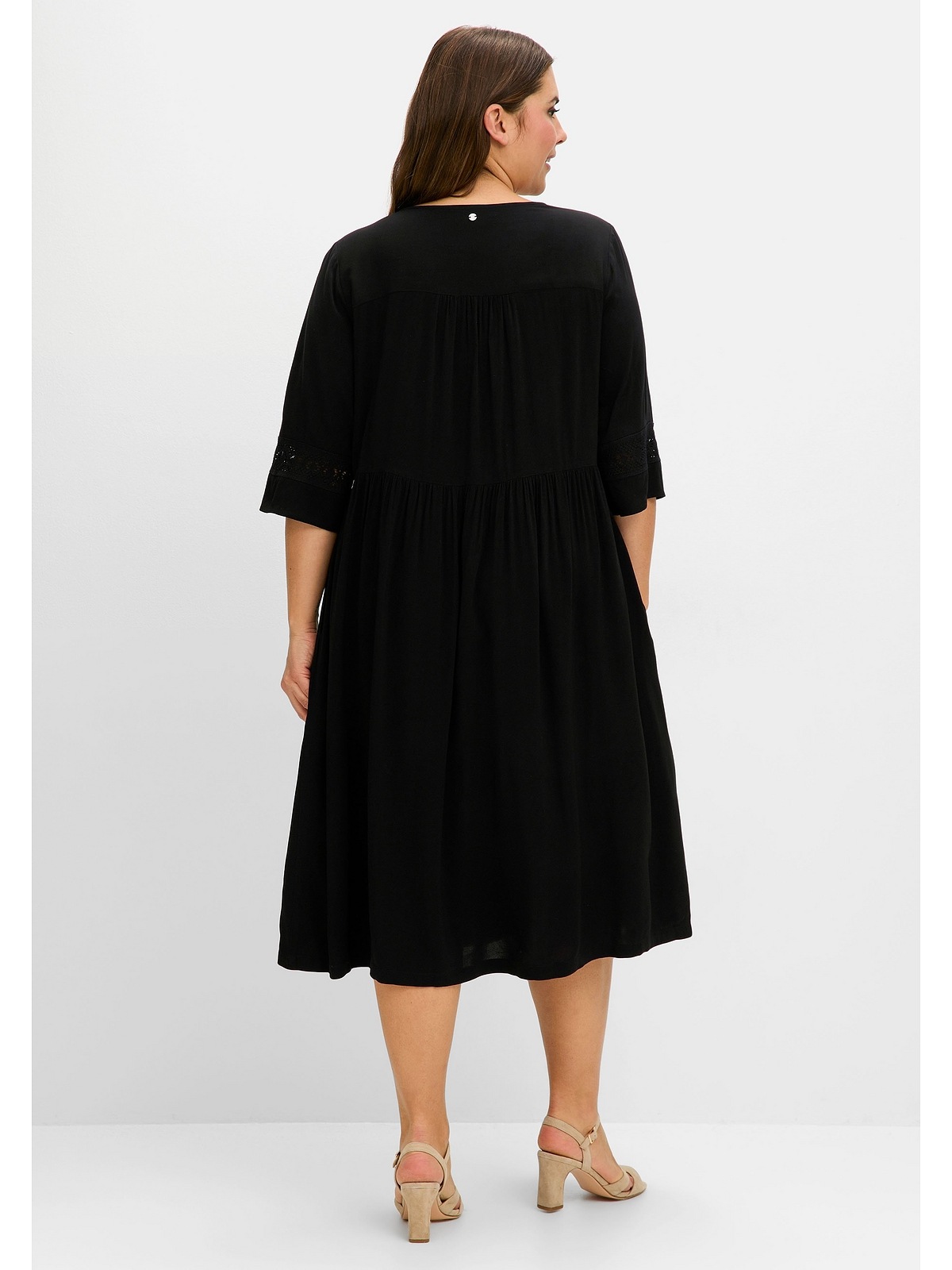 Sheego Sommerkleid "Große Größen", mit Häkelspitze günstig online kaufen
