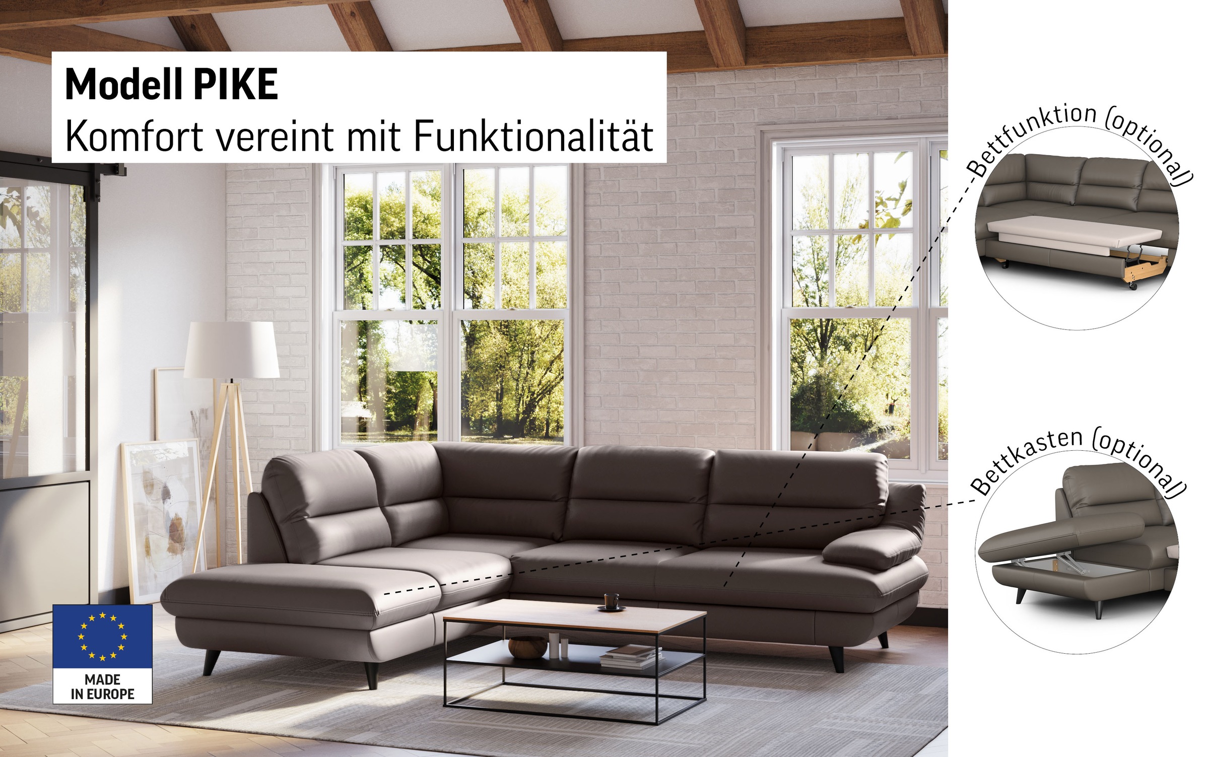Thumbnail - COTTA Ecksofa "Pike L - Form"