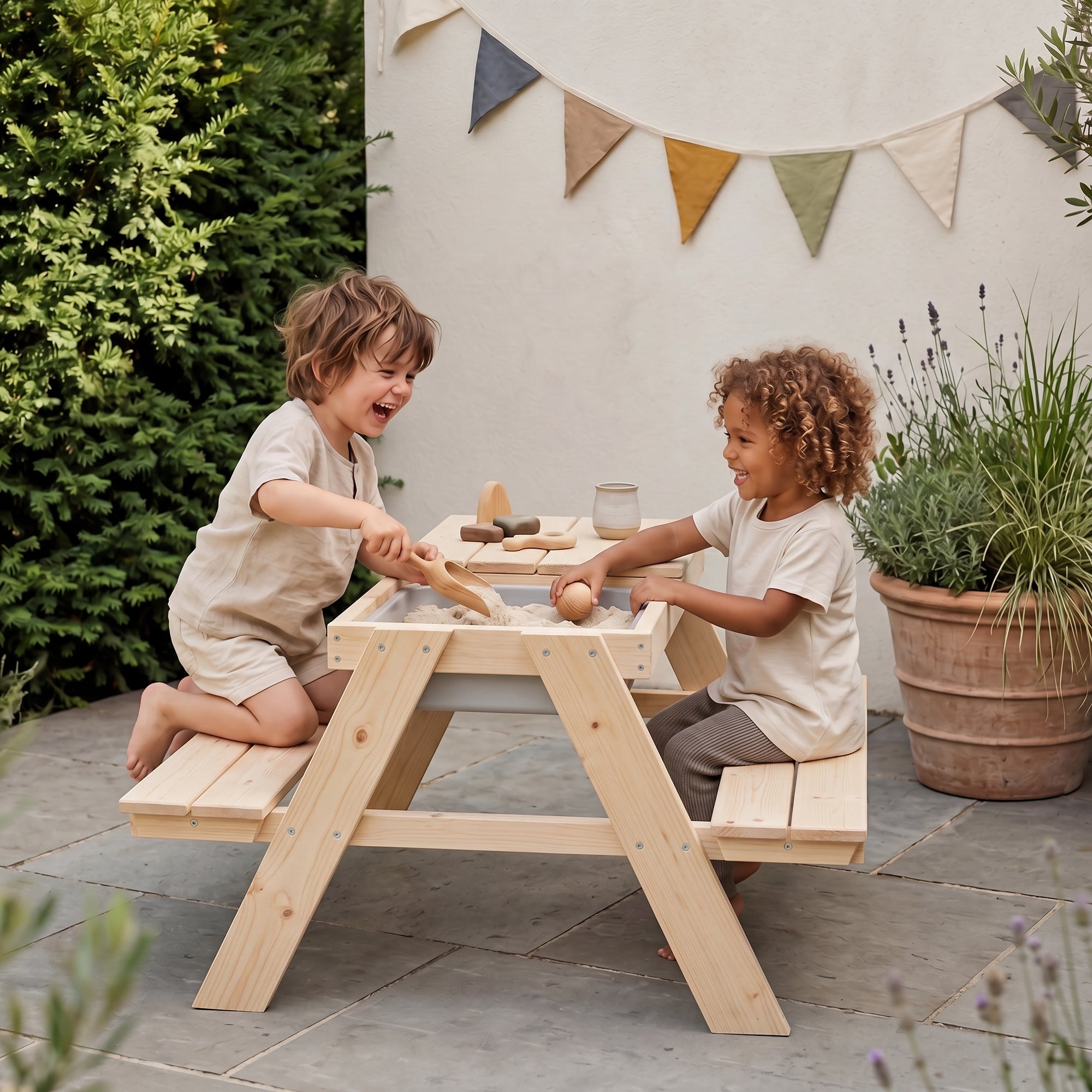 roba® Garten-Kindersitzgruppe »Outdoor+ mit Spielwannen«