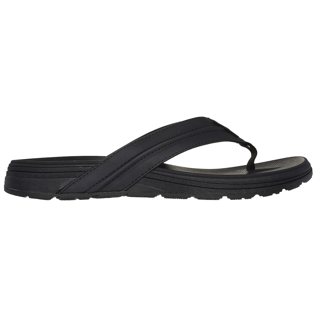 Skechers Zehentrenner »PATINO-MARLEE«, Sommerschuh, Schlappen, Poolslides, Badeschuh, mit weichem Zehensteg