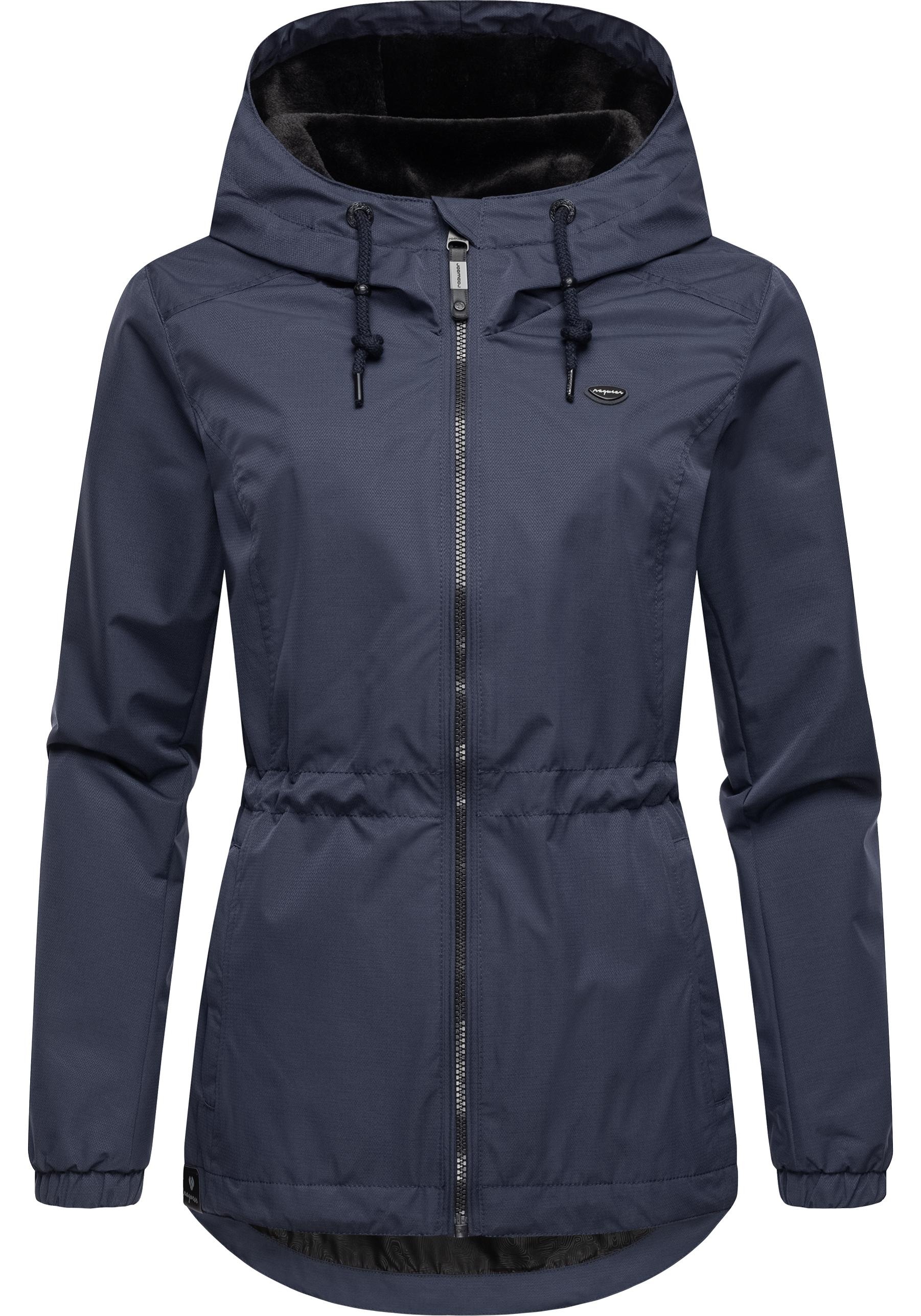 Ragwear Outdoorjacke "Dankka Tech", mit Kapuze, Stylische Damen Übergangsjacke aus wasserdichtem Material