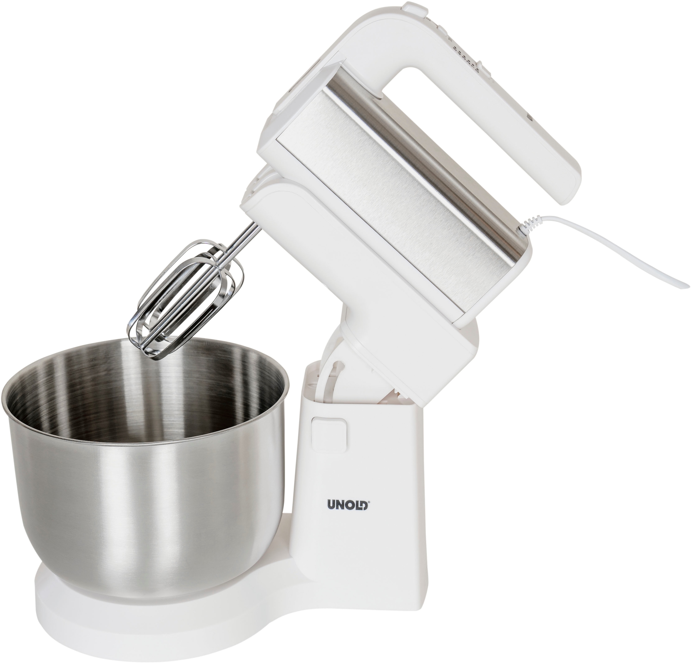 UNOLD Handmixer "78720 mit Rührschüssel Hannah", B:29cm H:34,5cm T:20,5cm, weiß, Mixer