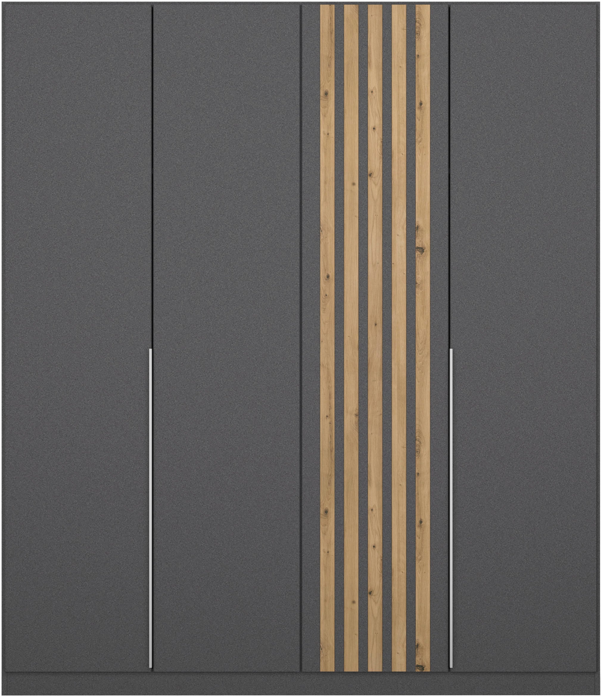 rauch Drehtürenschrank »Kleiderschrank Schrank Garderobe Wäscheschrank Schlafzimmer LAMELLA« Breiten 181/226/271 cm in 3 Ausstattungen BASIC/CLASSIC/PREMIUM,  elegante Lamellen-Auflage in 3D Akustikpaneel Optik MADE IN GERMANY