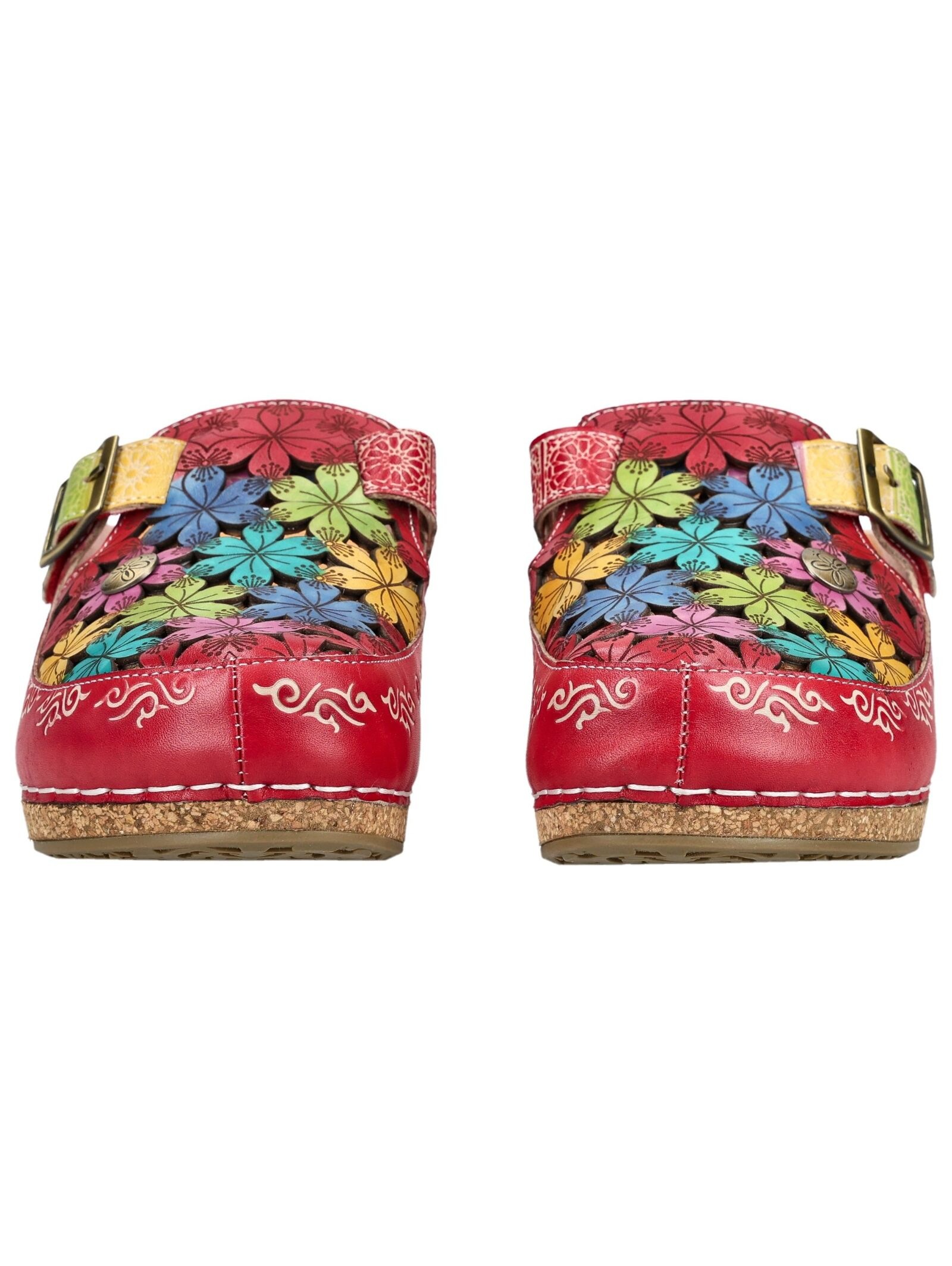 Pantolette LAURA VITA "LAURA VITA Pantoletten Leder", Herren, Gr. 38, rot, Leder, Schuhe Pantolette 2