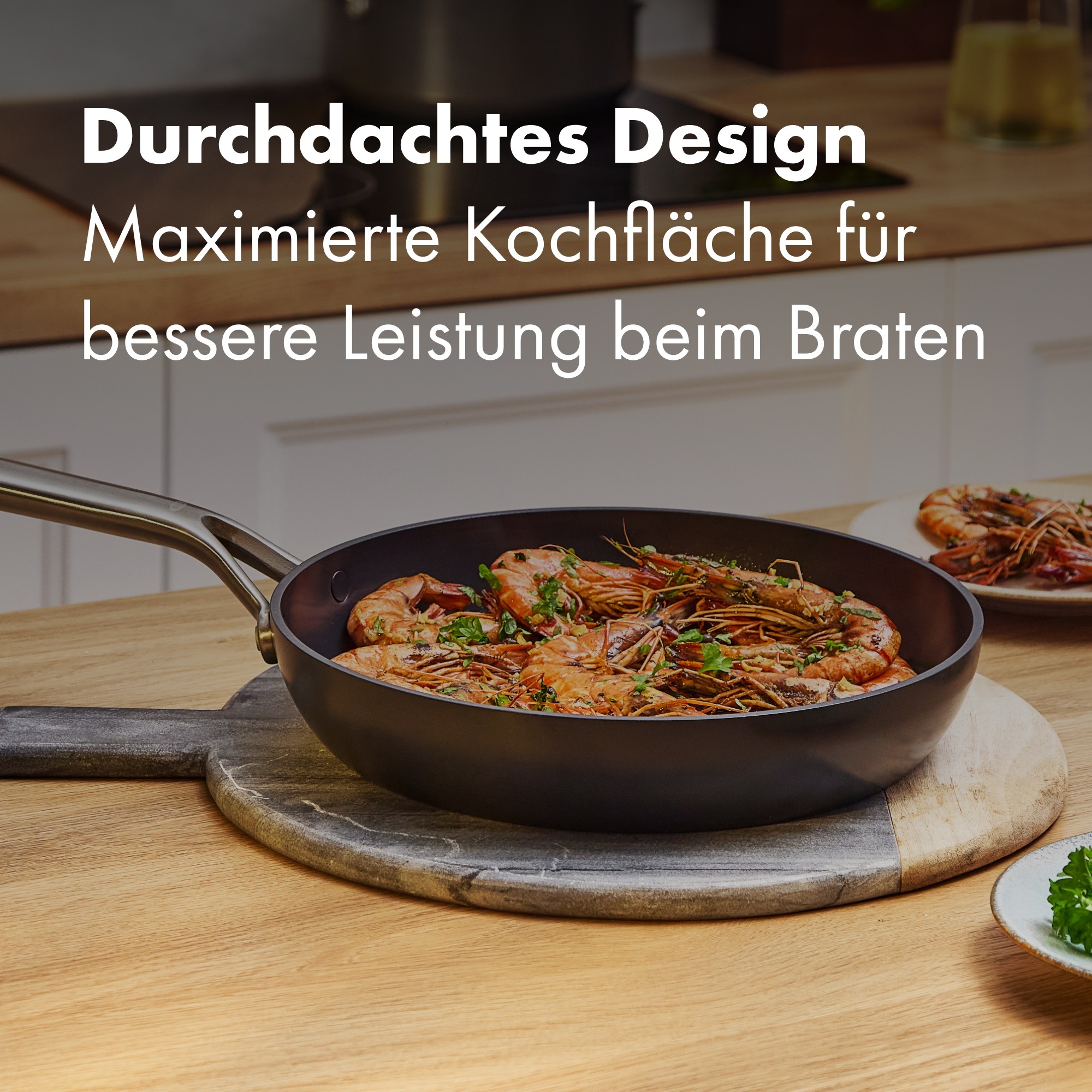 OXO Good Grips Bratpfanne »Ceramic Professional Antihaft-Pfanne« Edelstahl 1 tlg. Kochen im Alltag leicht gemacht