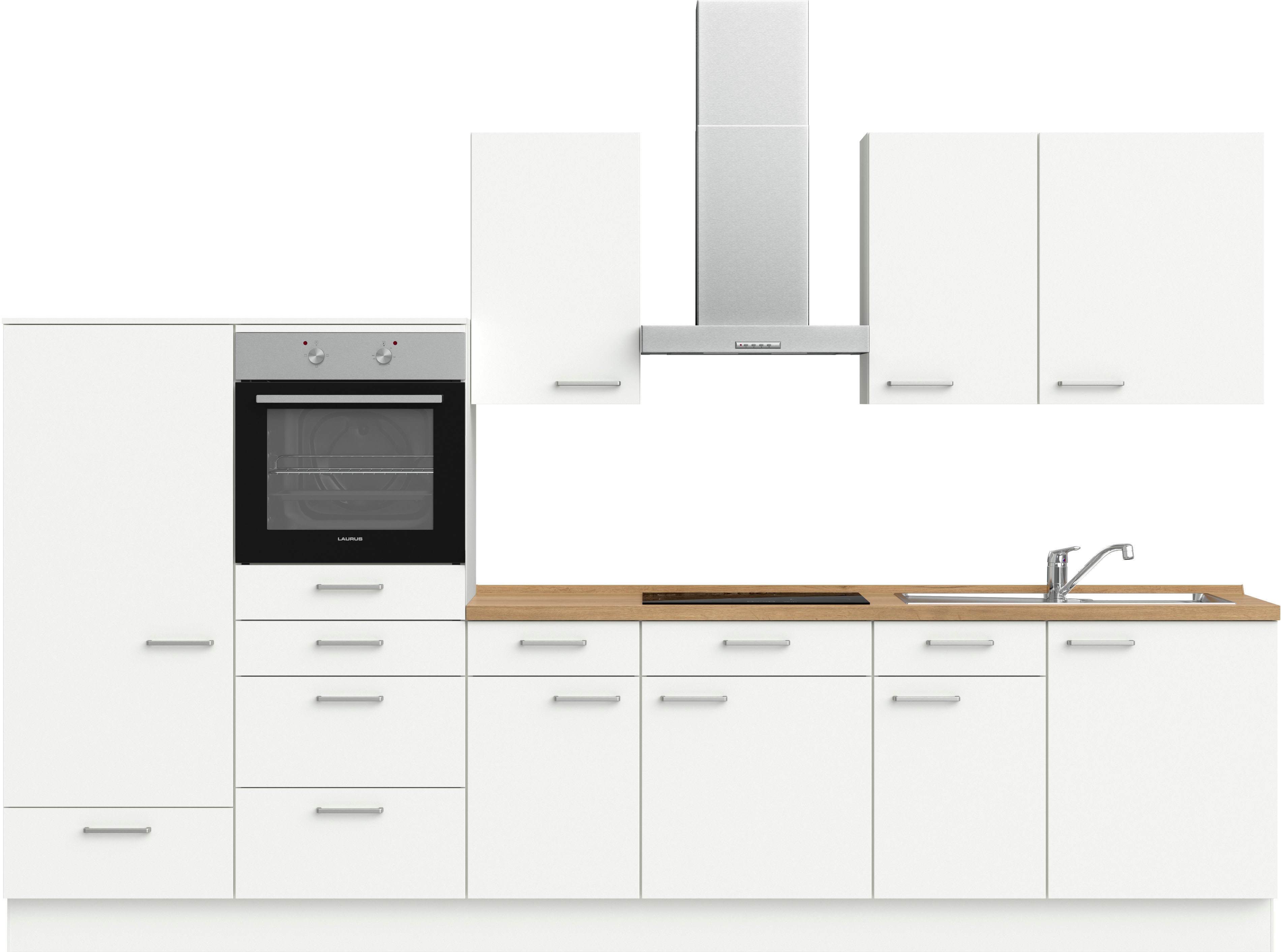 nobilia 1100000002199 ""Touch I", NEU: individuell anpassbar mit gratis Profi-Beratung" vormontiert, Breite 330 cm, Ausrichtung wählbar, wahlw. mit E-Geräten