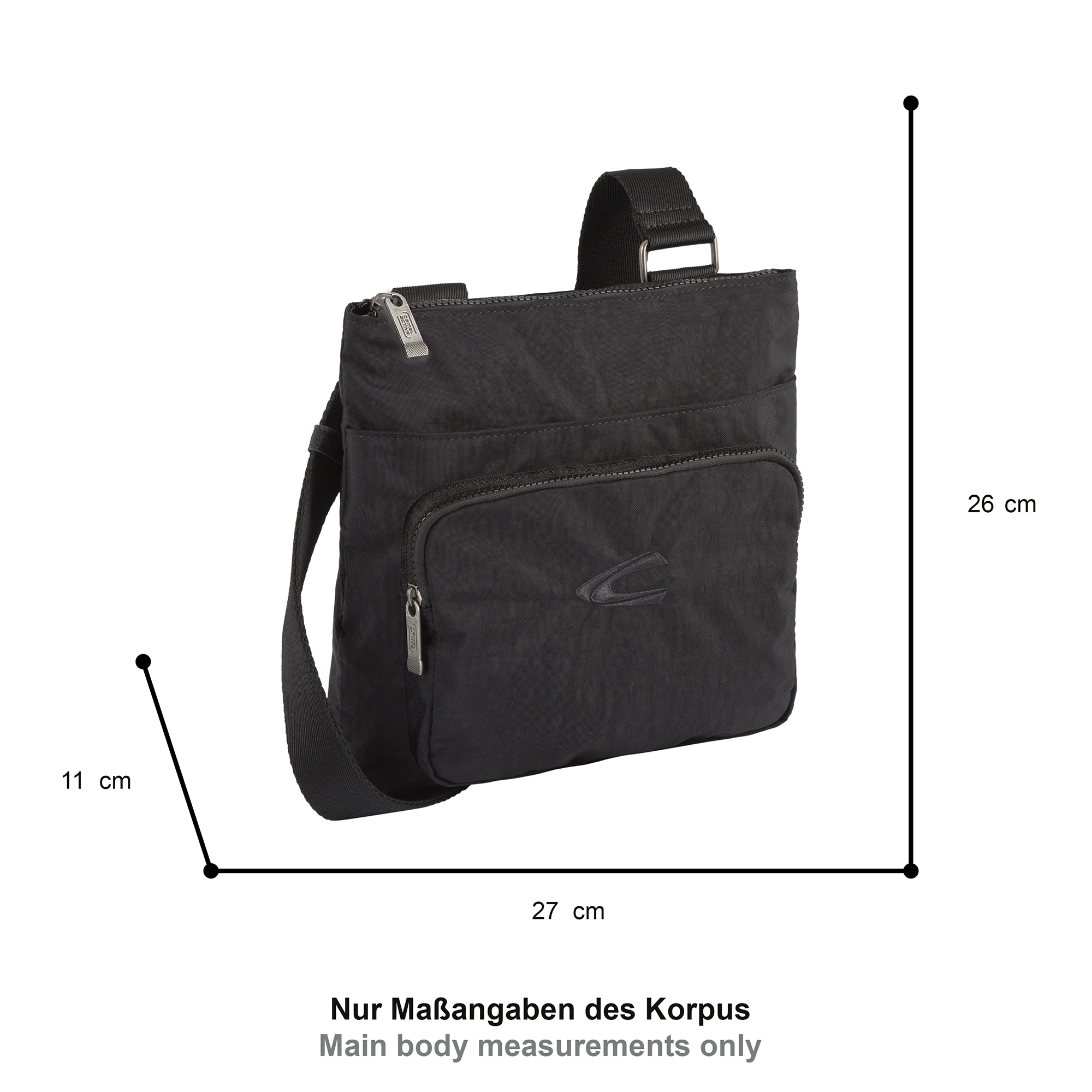 camel active Umhängetasche »Journey« aus leichtem robusten Nylon, funktional perfekt für alle Lebenslagen