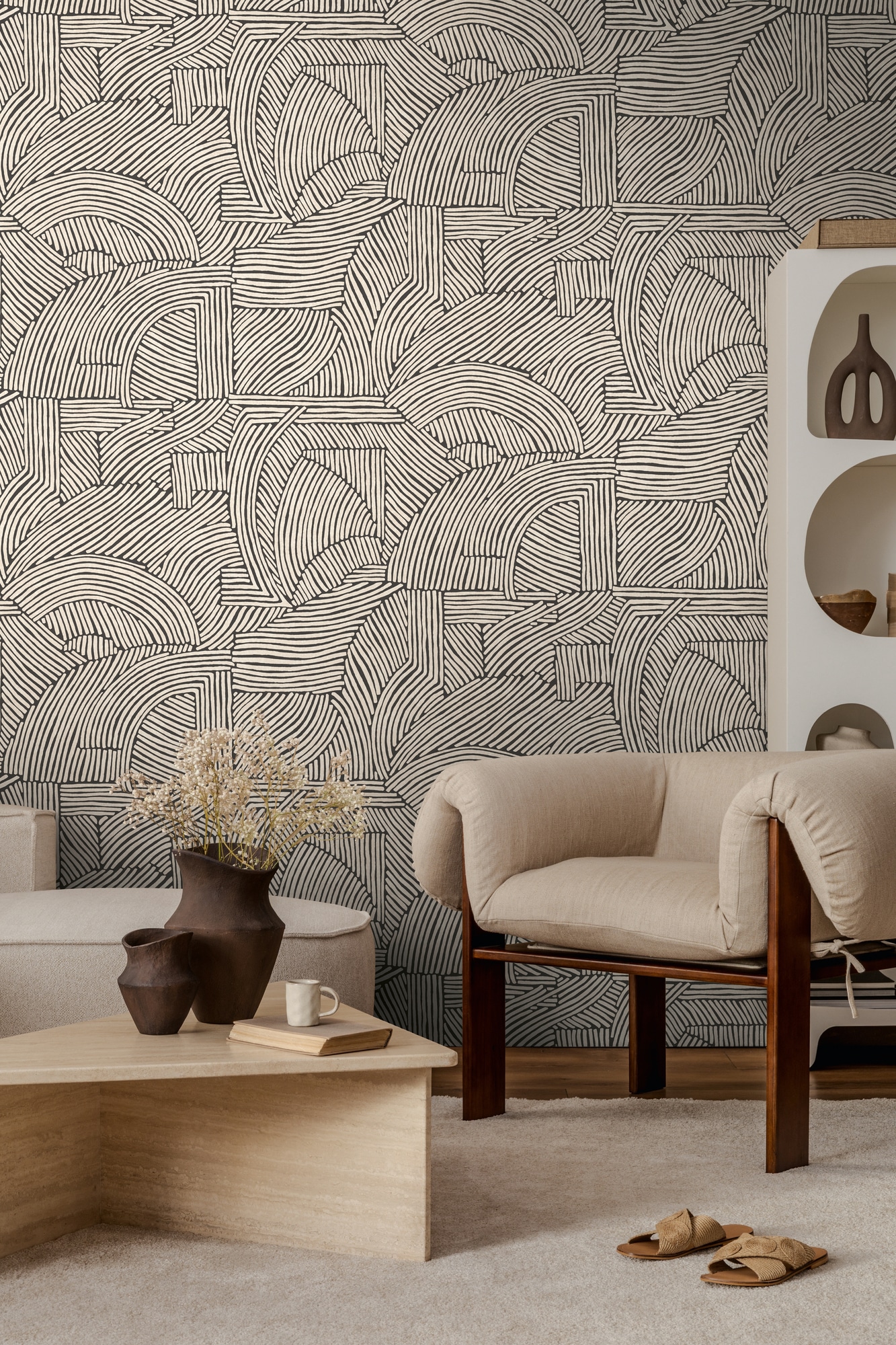 living walls Fototapete »The Wall 4 Graphics – Geometrische 3D-Formen Vlies-Fototapete« 3D-Optik | geometrisch | matt leicht strukturiert Geometrische 3D-Formen mit markanter 3D-Wirkung
