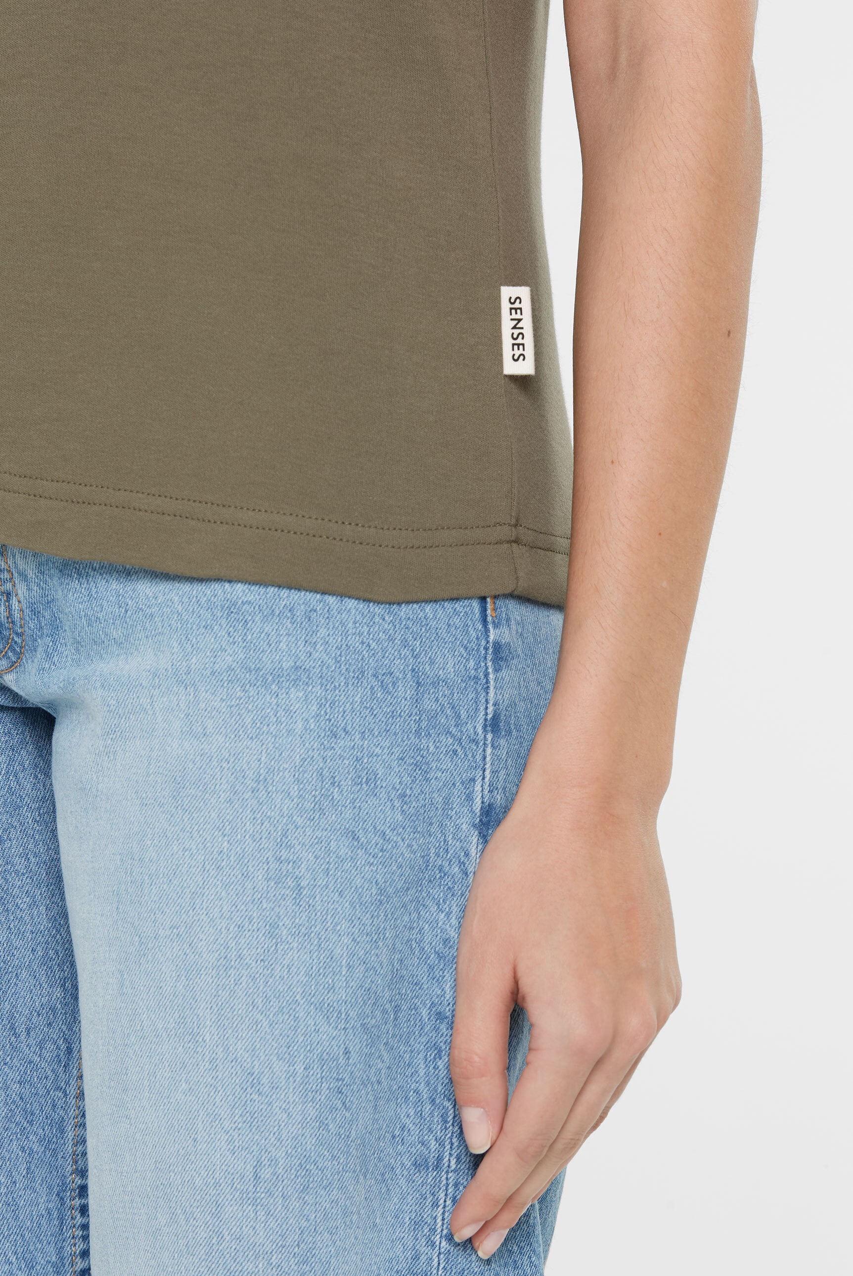 SENSES.THE LABEL Rundhalsshirt, aus Baumwolle