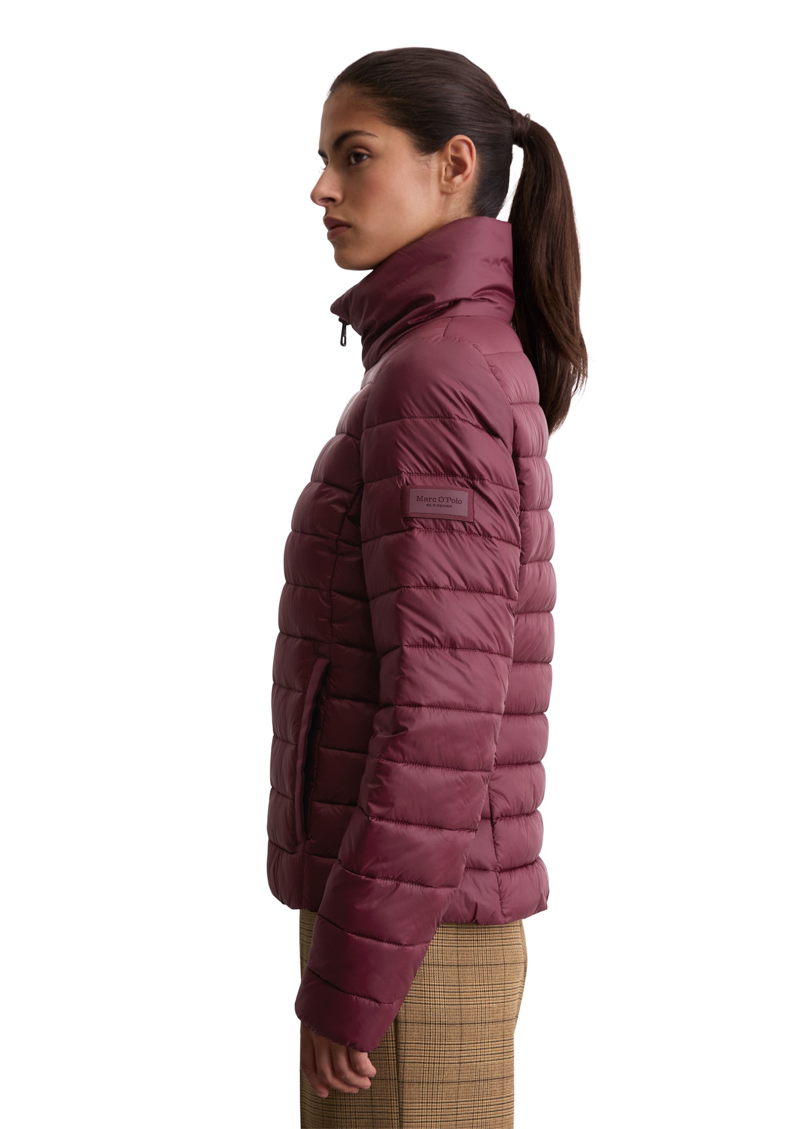 Marc O'Polo Outdoorjacke »mit recycelten Materialien«, ohne Kapuze