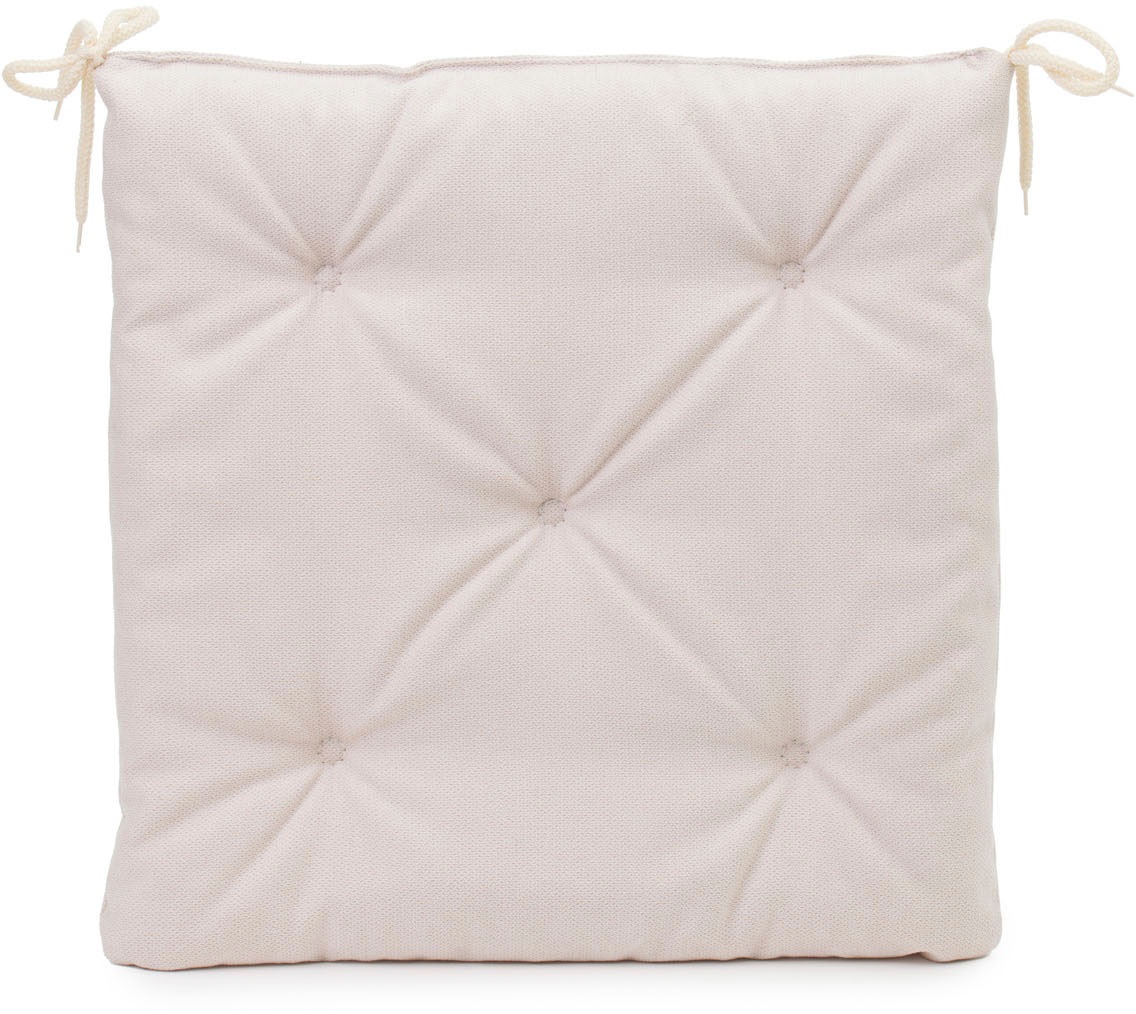 Gözze Sitzauflage »Darco Uni« 1 Stück, Maße: 40 x 40 x 4 cm, mit Füllung, mit Bindebändern
