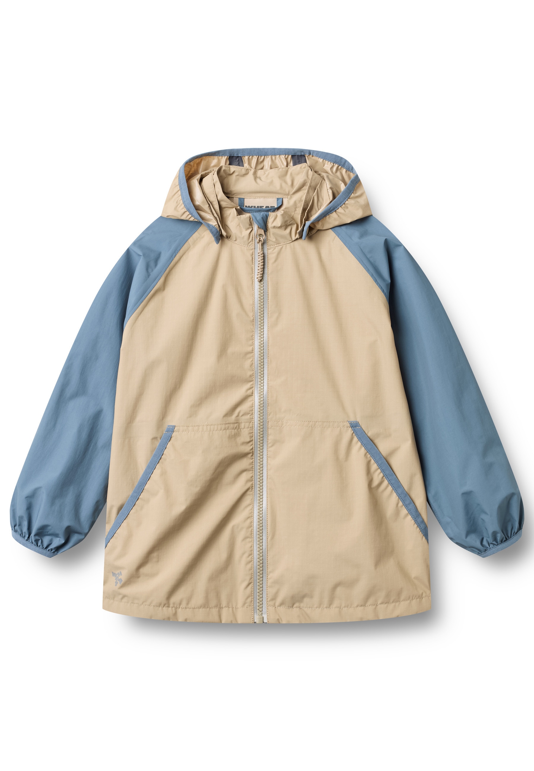 WHEAT Outdoorjacke "WHEAT Lightweight Shell Jacket Himmel" 1 Stk. tlg. mit Kapuze reflektierend