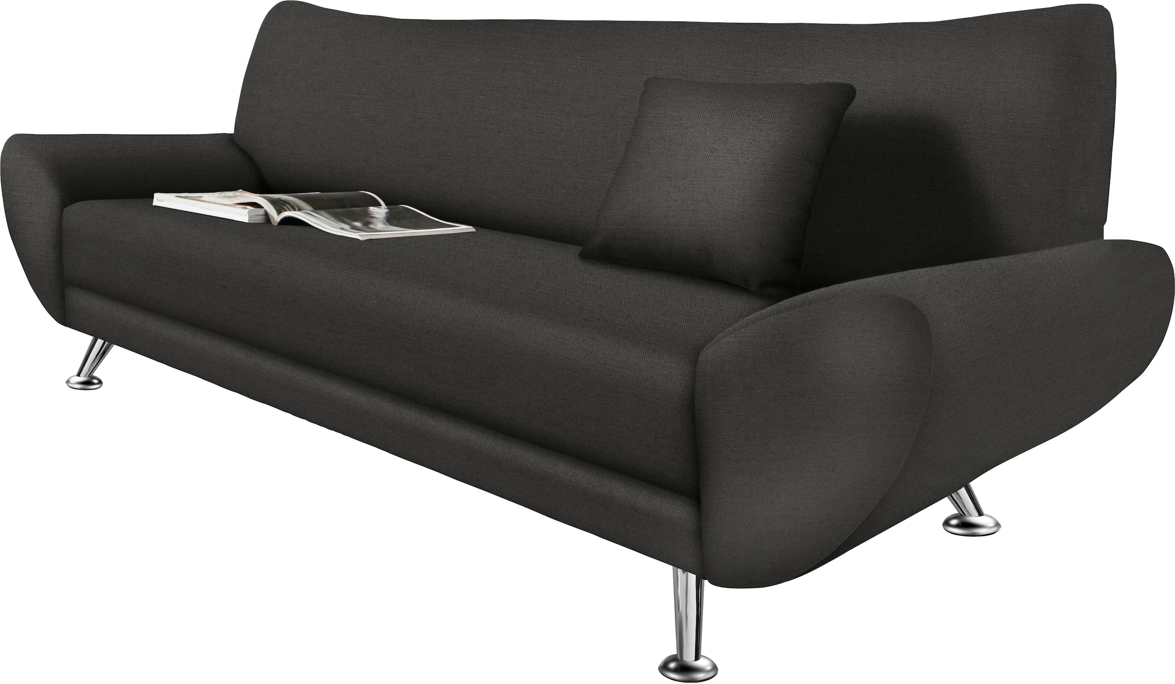 Home affaire 3-Sitzer "Saltare elegant & komfortabel, toller Designfuß, bequem, Breite 205cm"