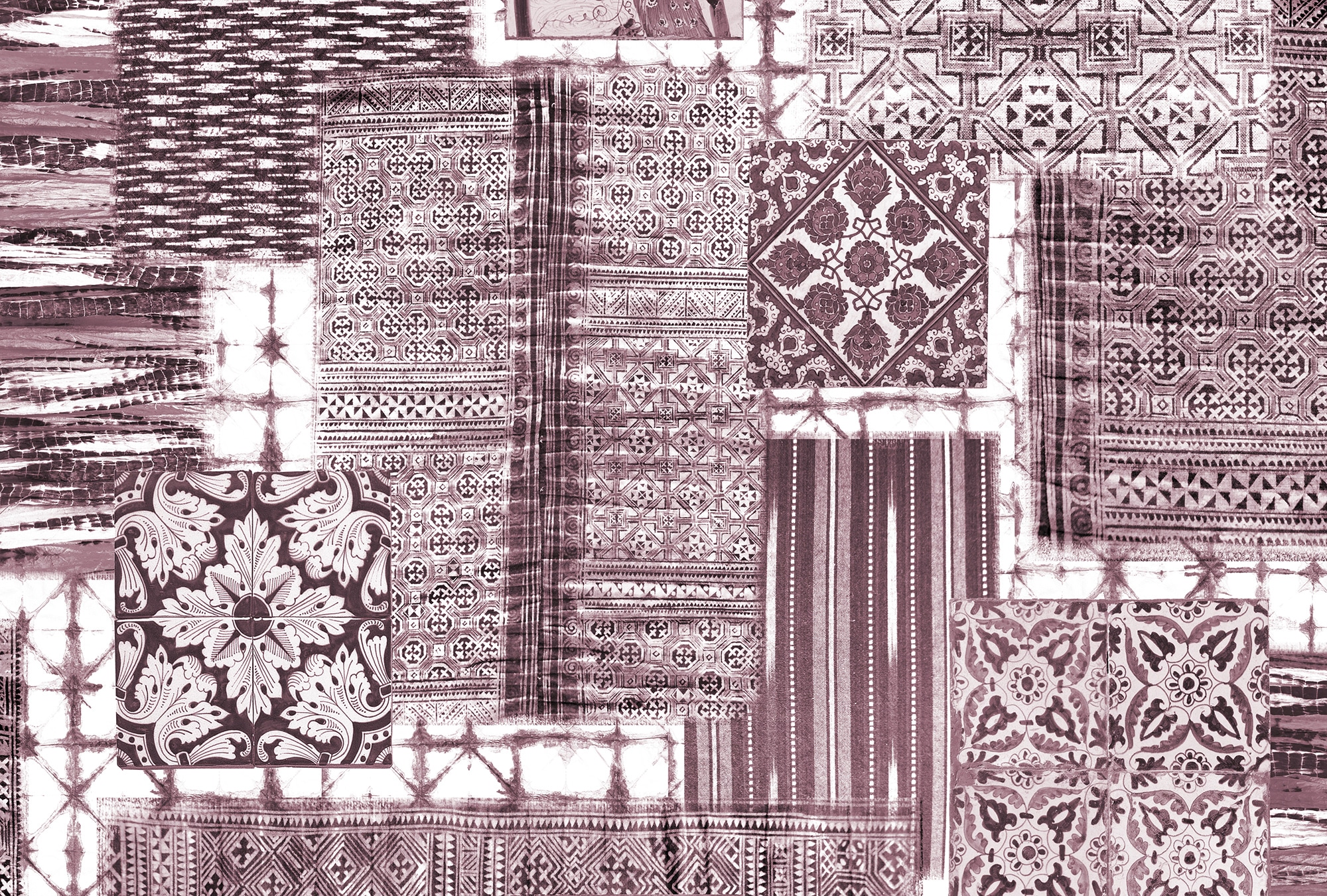 Architects Paper Fototapete "Atelier 47 Patchwork 3" mehrfarbig glatt Vlies, Wand, Schräge, Decke