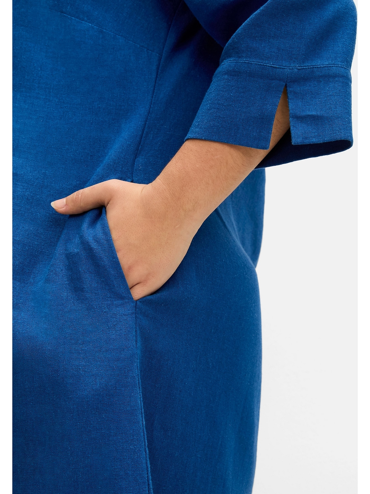 Sheego Blusenkleid »Große Größen«, aus Leinen-Viskose-Mix