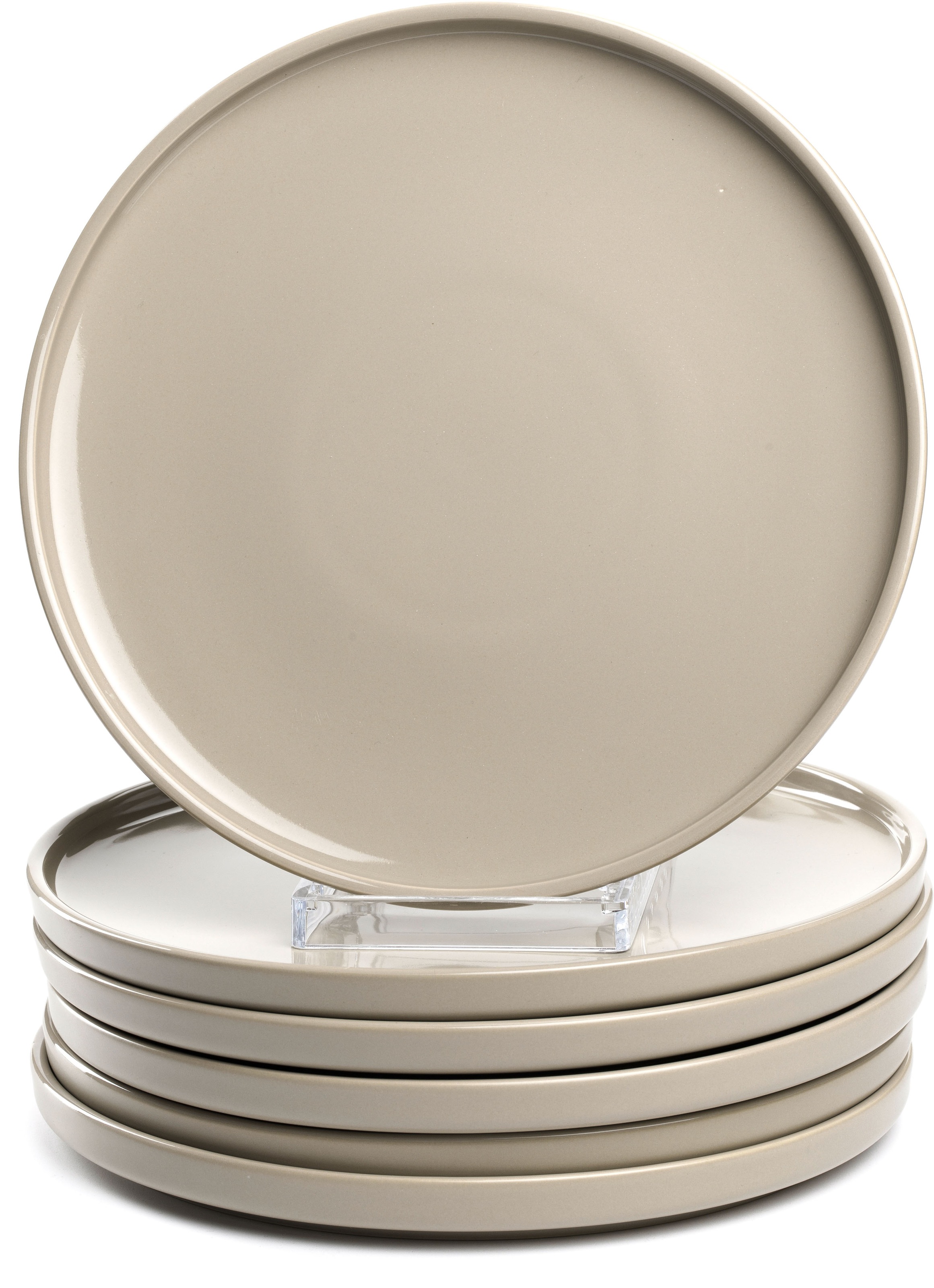 LEONARDO Teller-Set "Speiseteller ROMA, Keramikteller, ca. 27 cm, 6-teilig", 6 Stk., beige, Geschirr-Sets, Geschirr-Set, Service,