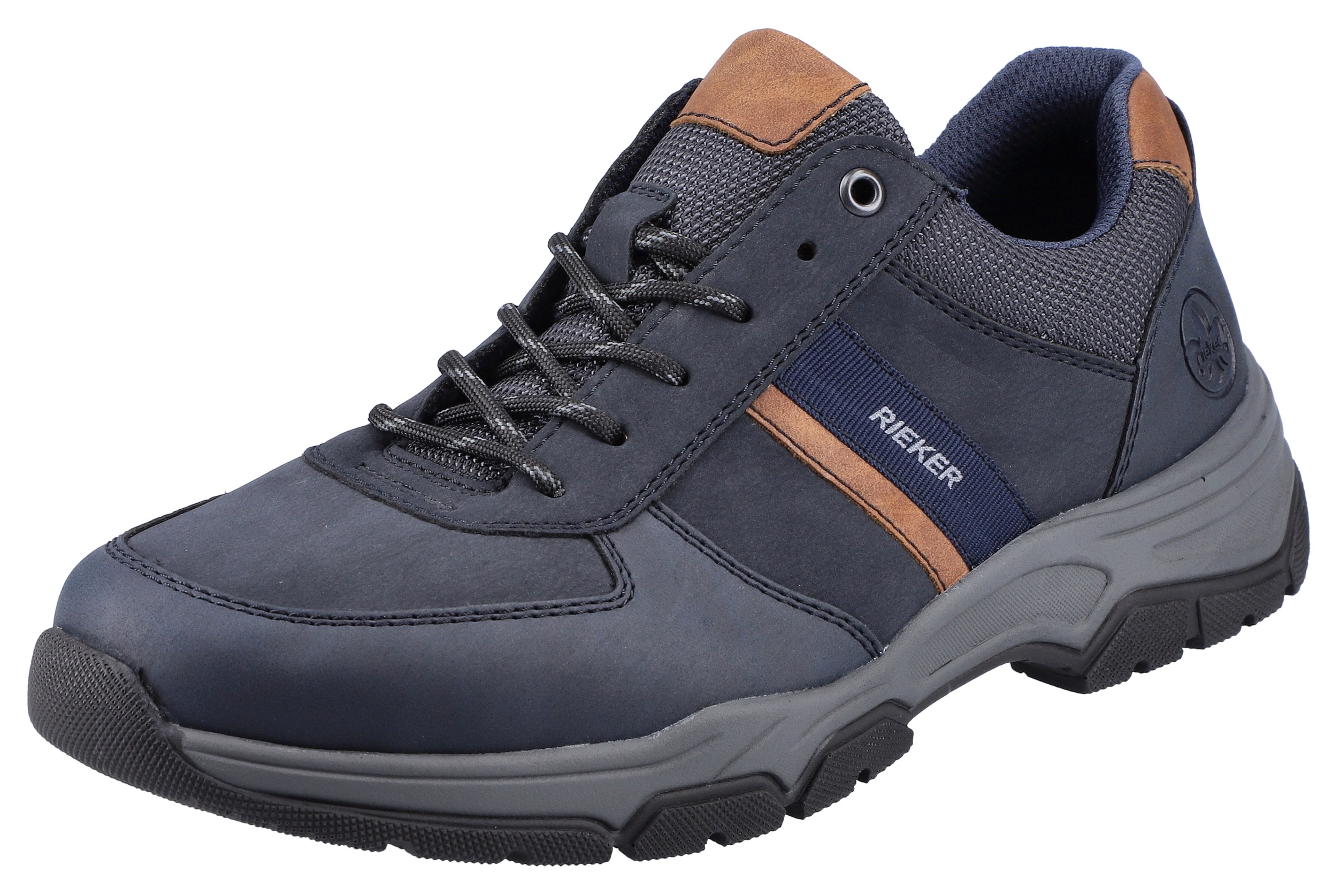 Rieker, Freizeitschuh, Outdoorschuh, Schnürschuh mit gepolstertem Schaftrand
