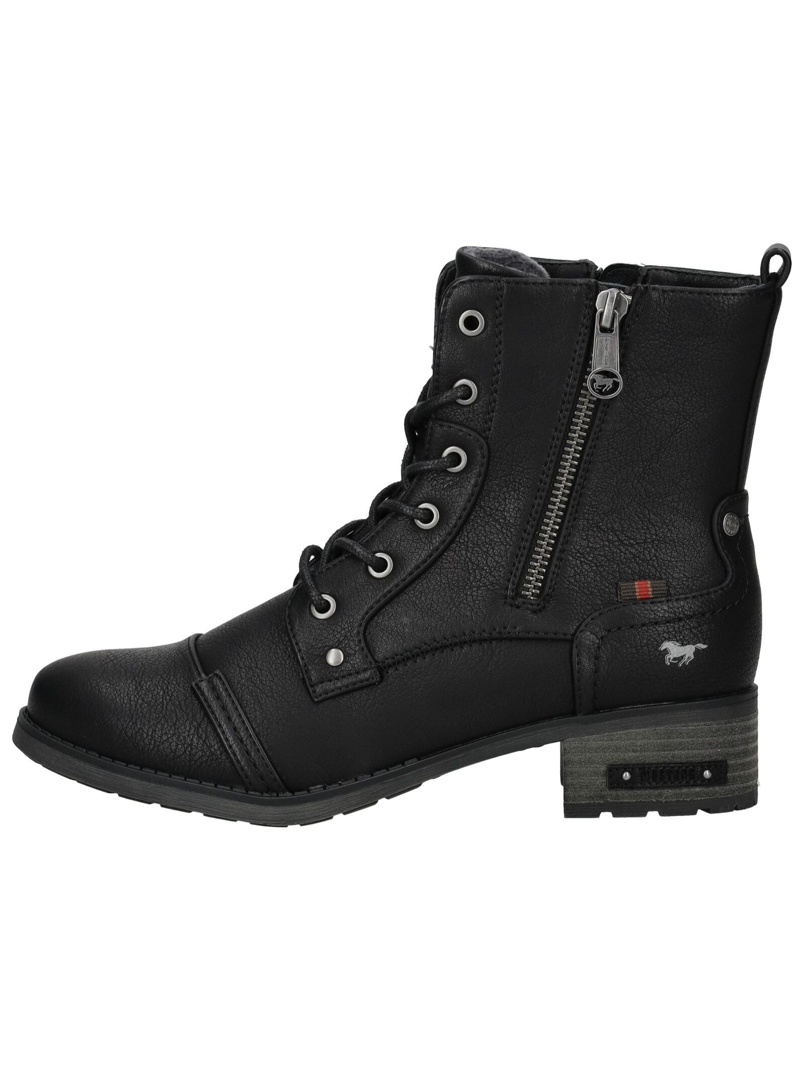 Mustang Shoes Schnürstiefelette "Mustang Shoes Stiefelette Lederimitat" günstig online kaufen