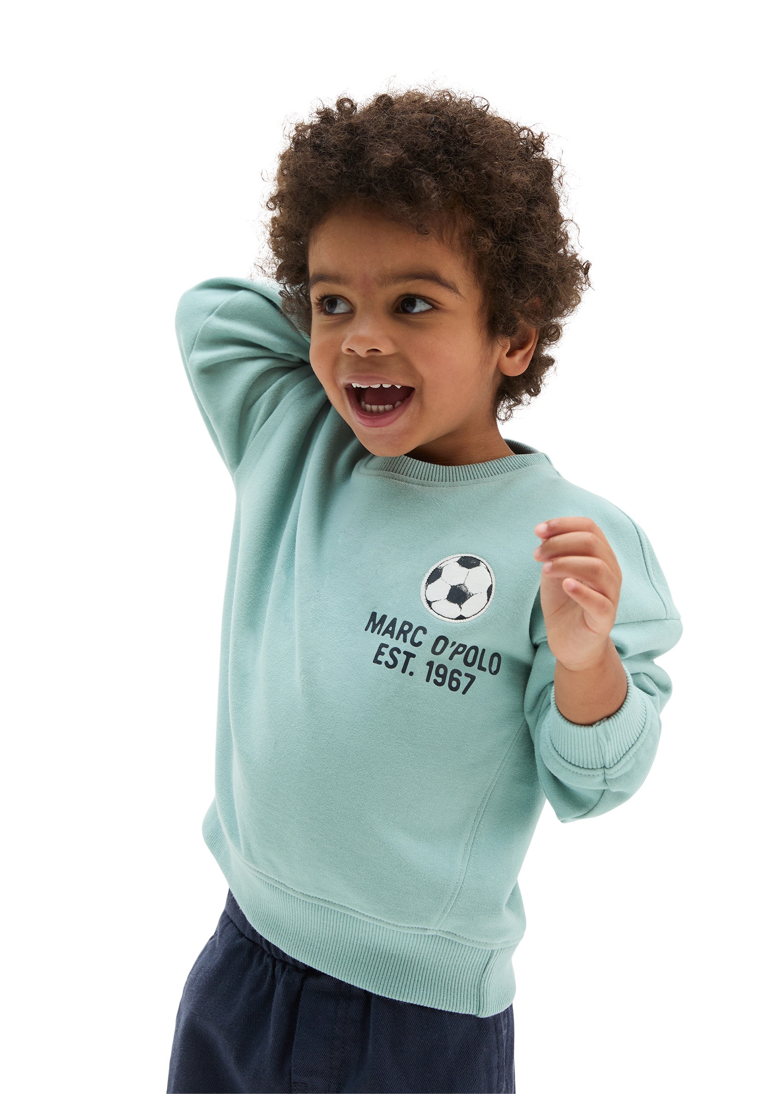 Marc O'Polo Sweatshirt »mit Fußball-Motiv und Rückenprint«

