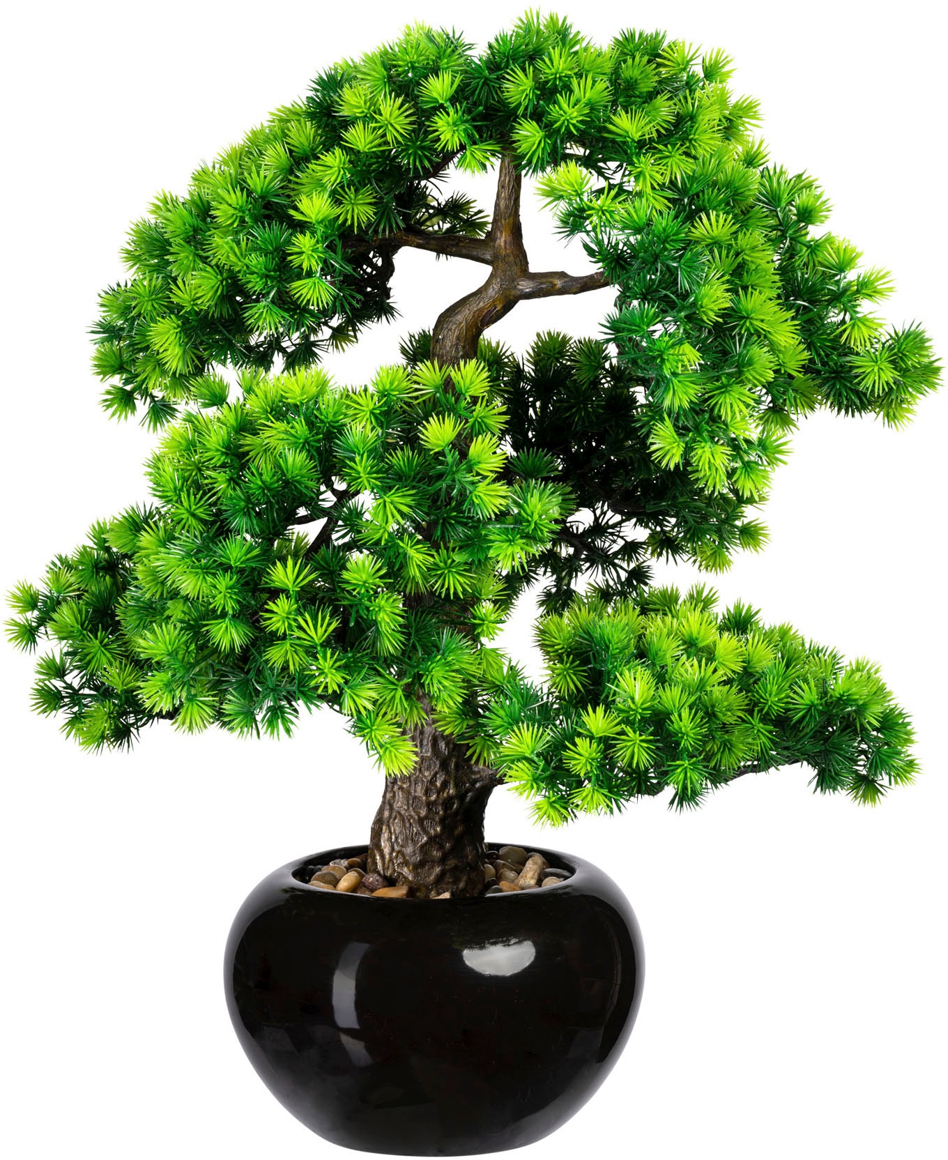 Creativ green Kunstbonsai "Bonsai Lärche", im Keramiktopf