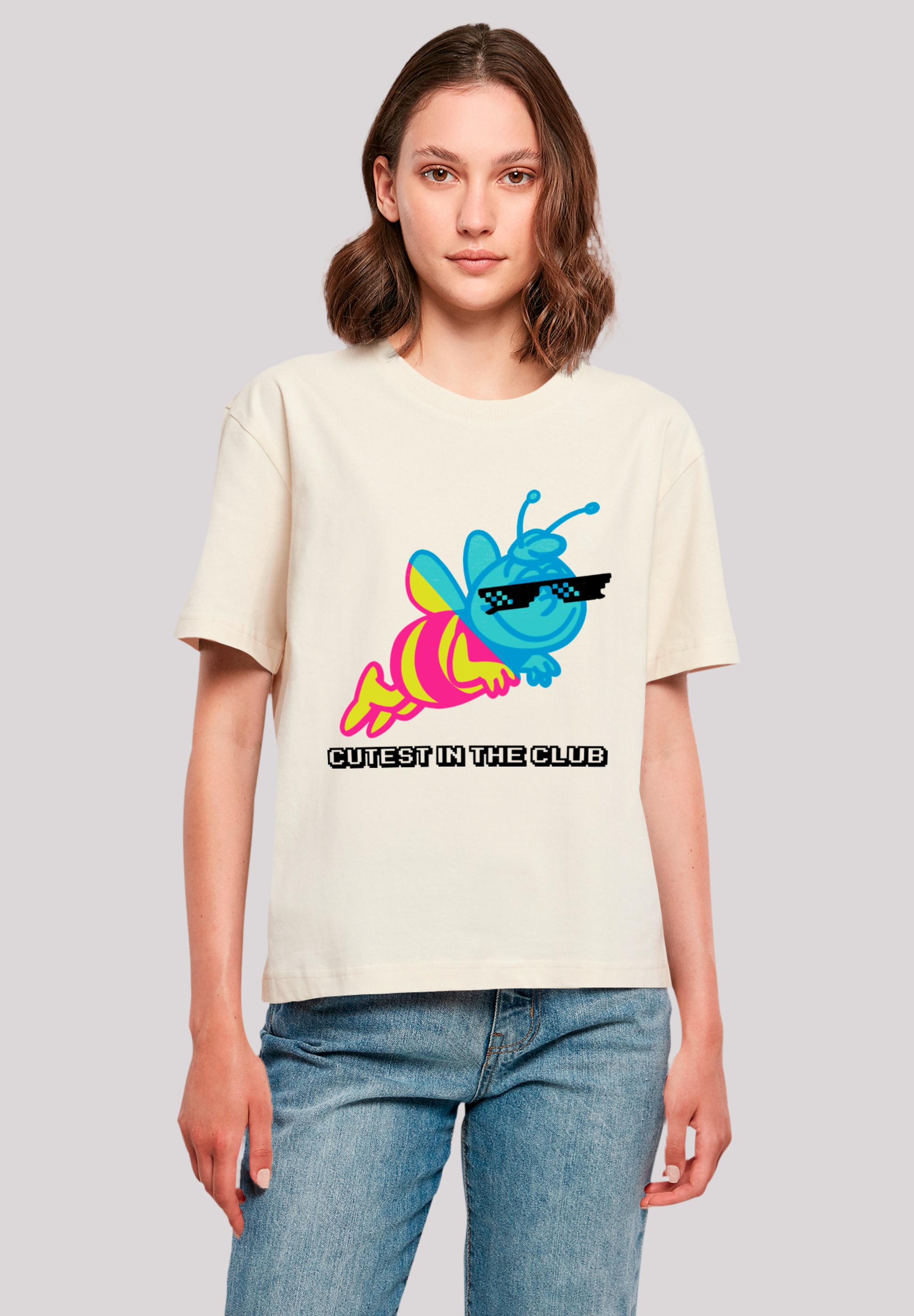 F4NT4STIC T-Shirt »Die Biene Maja Cutest In Club«, Nostalgie, Retro, Heroes of Childhood
