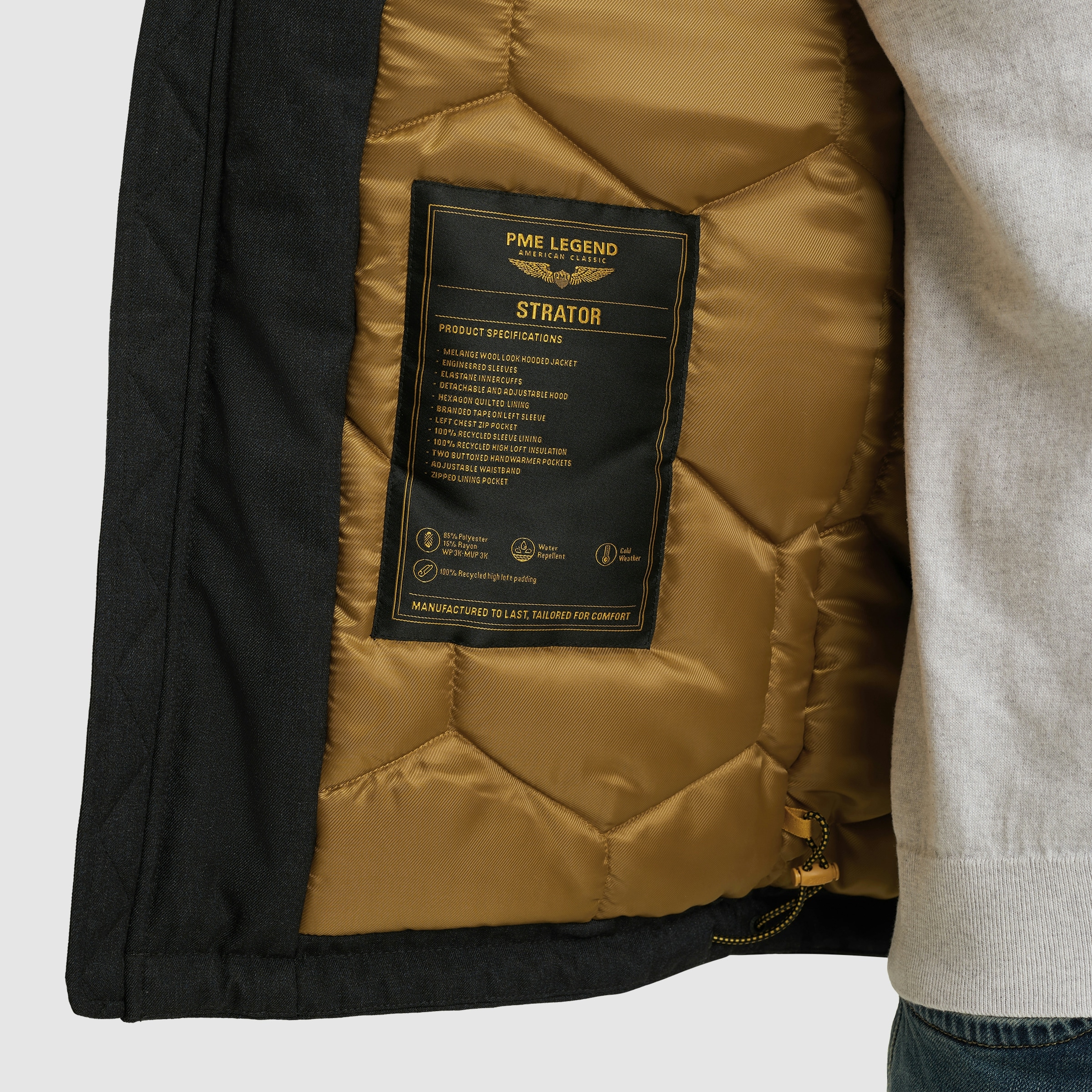 PME LEGEND Winterjacke »STRATOR«, mit Kapuze, Wasserabweisendes Material