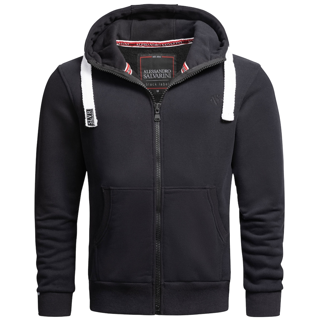 Alessandro Salvarini Sweatjacke »ASVinzent«, warmer Hoodie