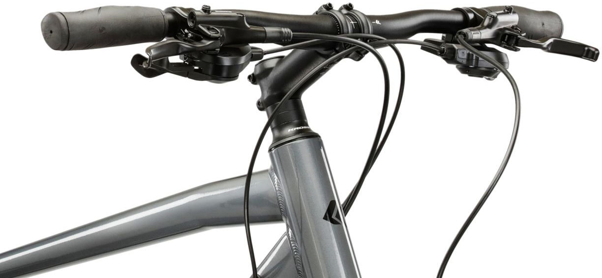 Kross Crossrad »Crossrad Herren 28" Evado 5.0 grau 18 Gänge« 18 Gang Shimano CUES U3020 Schaltwerk Kettenschaltung