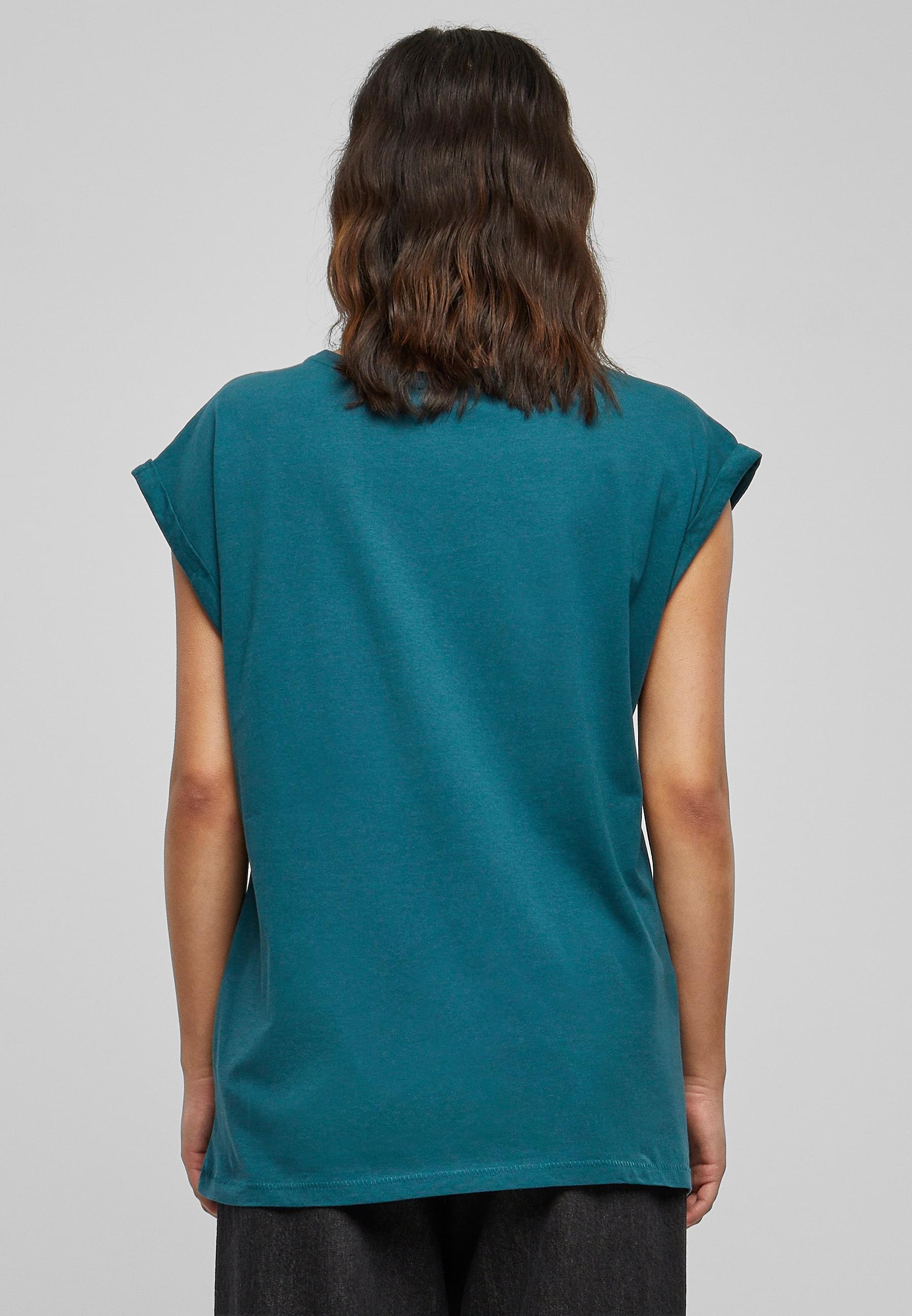 URBAN CLASSICS Kurzarmshirt »Urban Classics Damen Ladies Extended Shoulder Tee«, (1 tlg.)