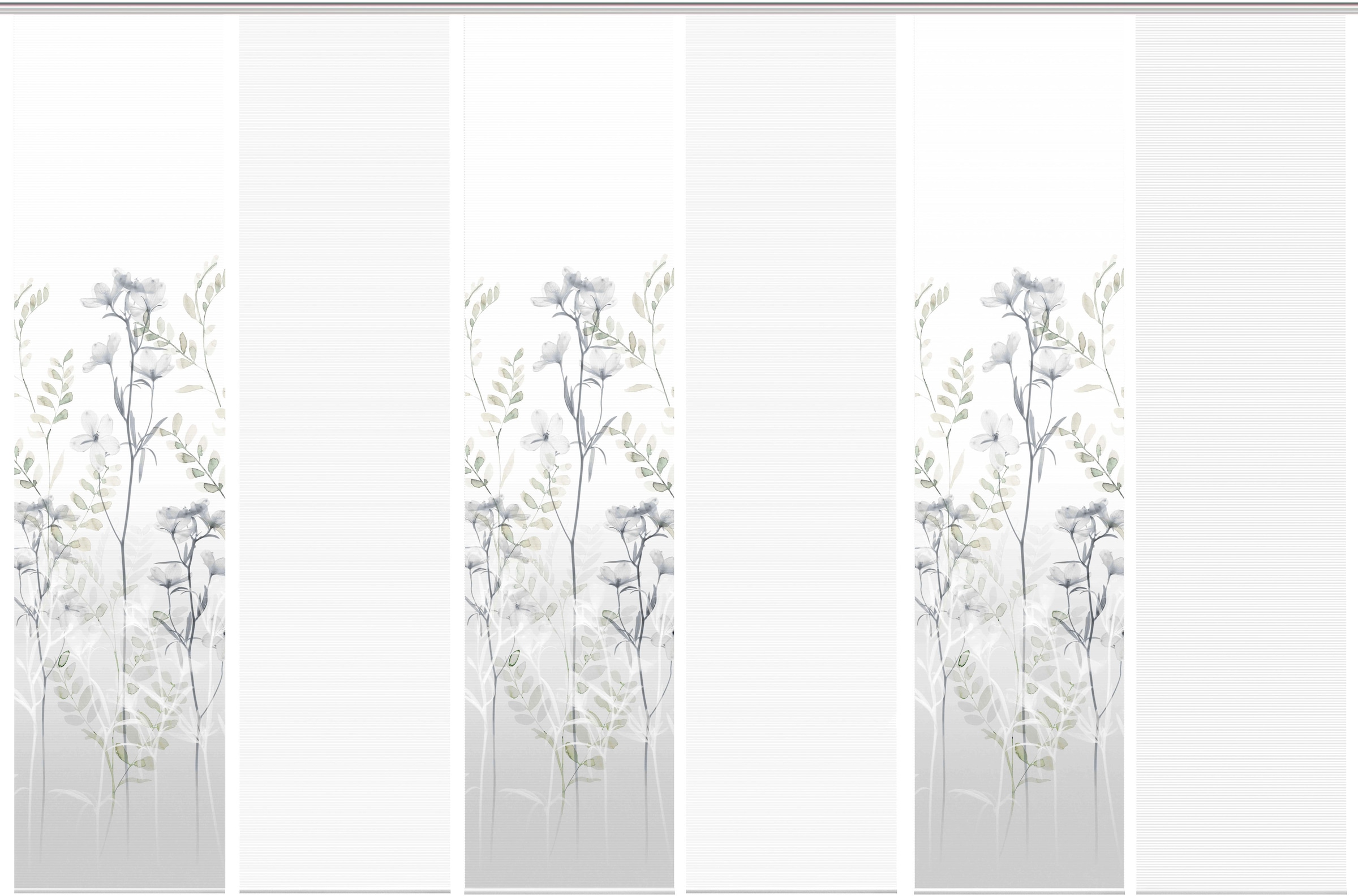 Vision S Schiebegardine »HELVIN 6er SET« Paneelwagen 6 Stk. tlg. Schiebevorhang Digidruck 6er Set HELVIN