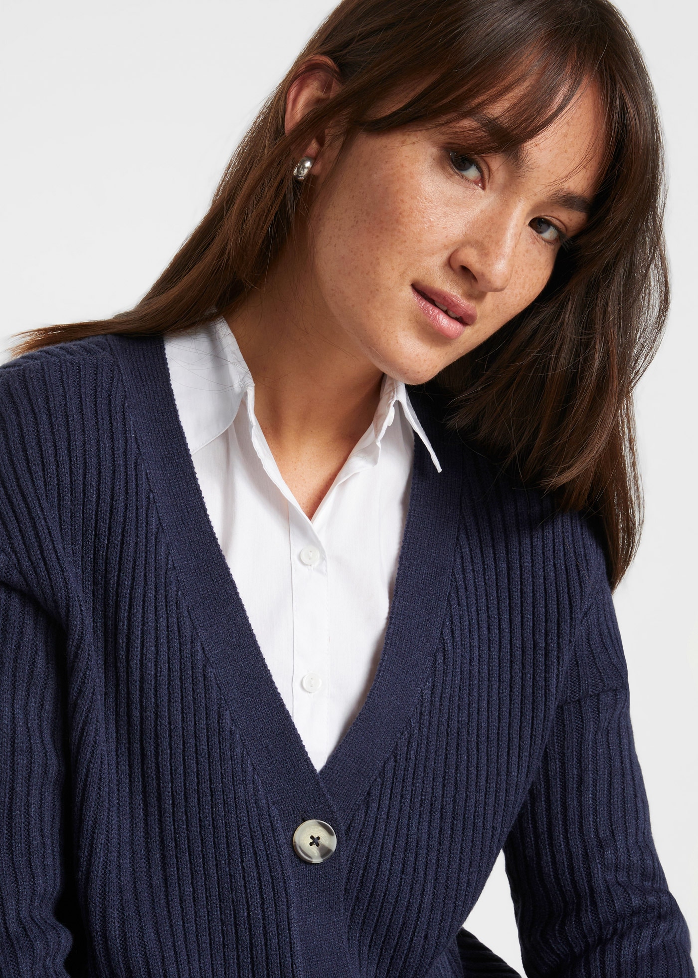 bonprix Strickjacke in Ripp-Optik