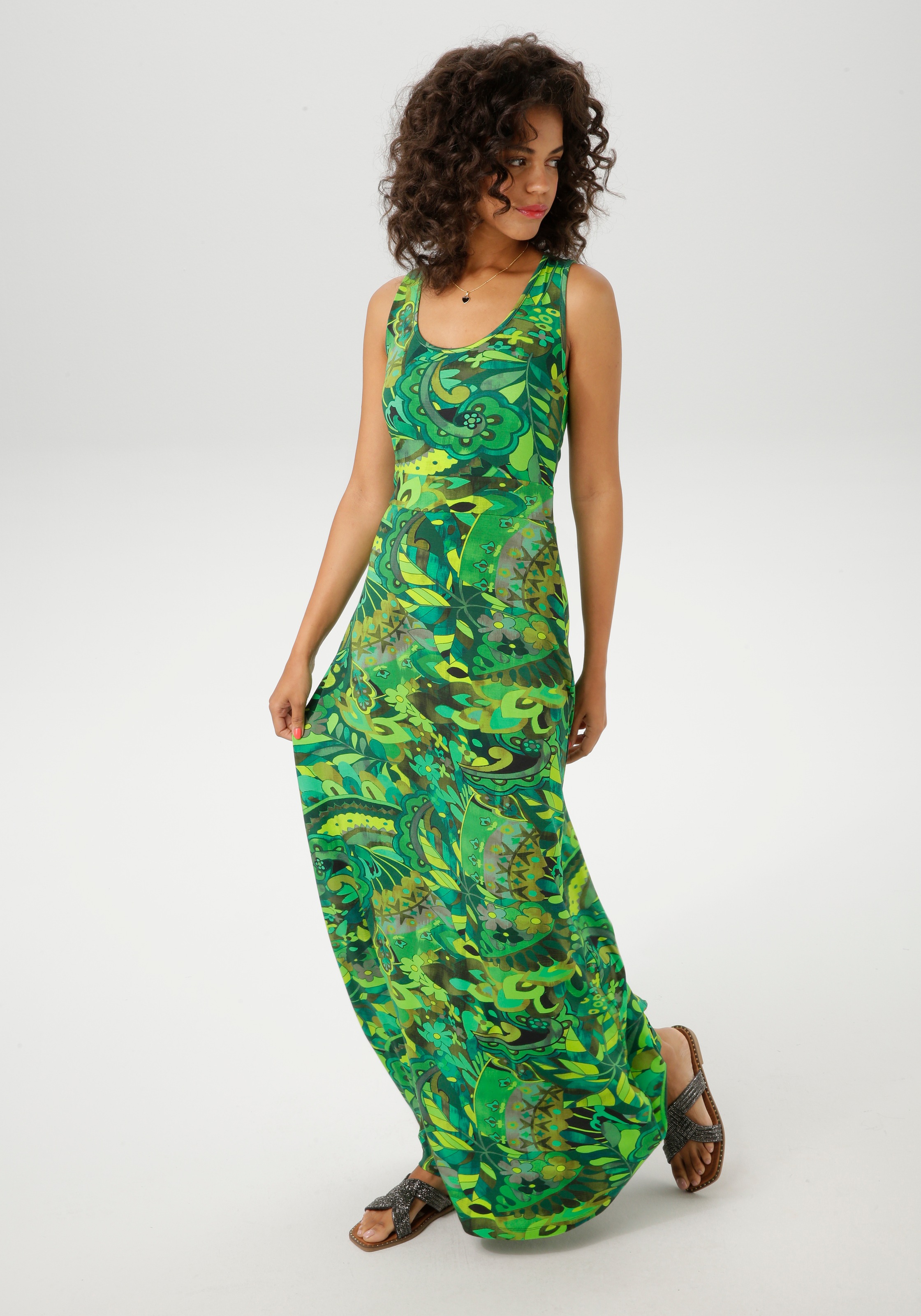 Aniston CASUAL Sommerkleid, mit extravagantem Druck im Batik-Dessin günstig online kaufen