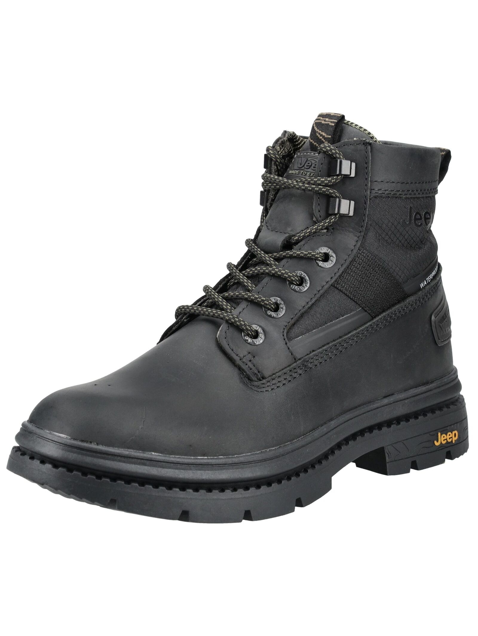 Jeep 1100000002199 "Jeep Stiefelette Leder/Textil"