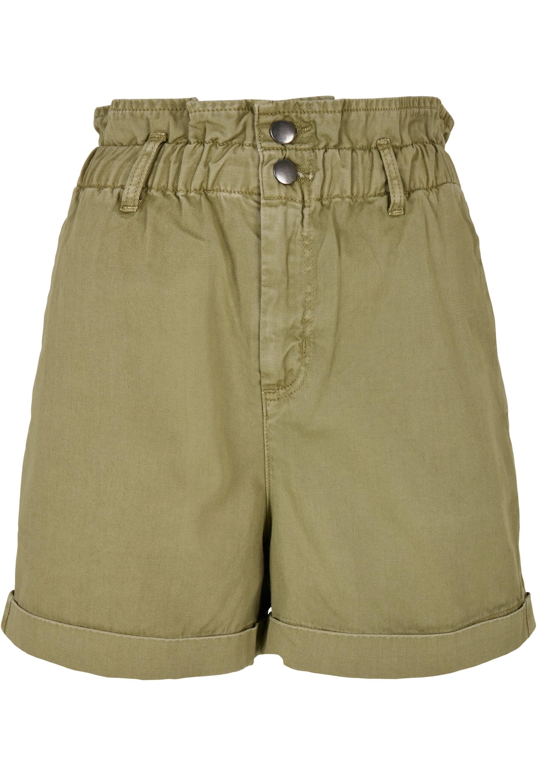 URBAN CLASSICS Stoffhose "Urban Classics Damen Ladies Paperbag Shorts", (1 tlg.)