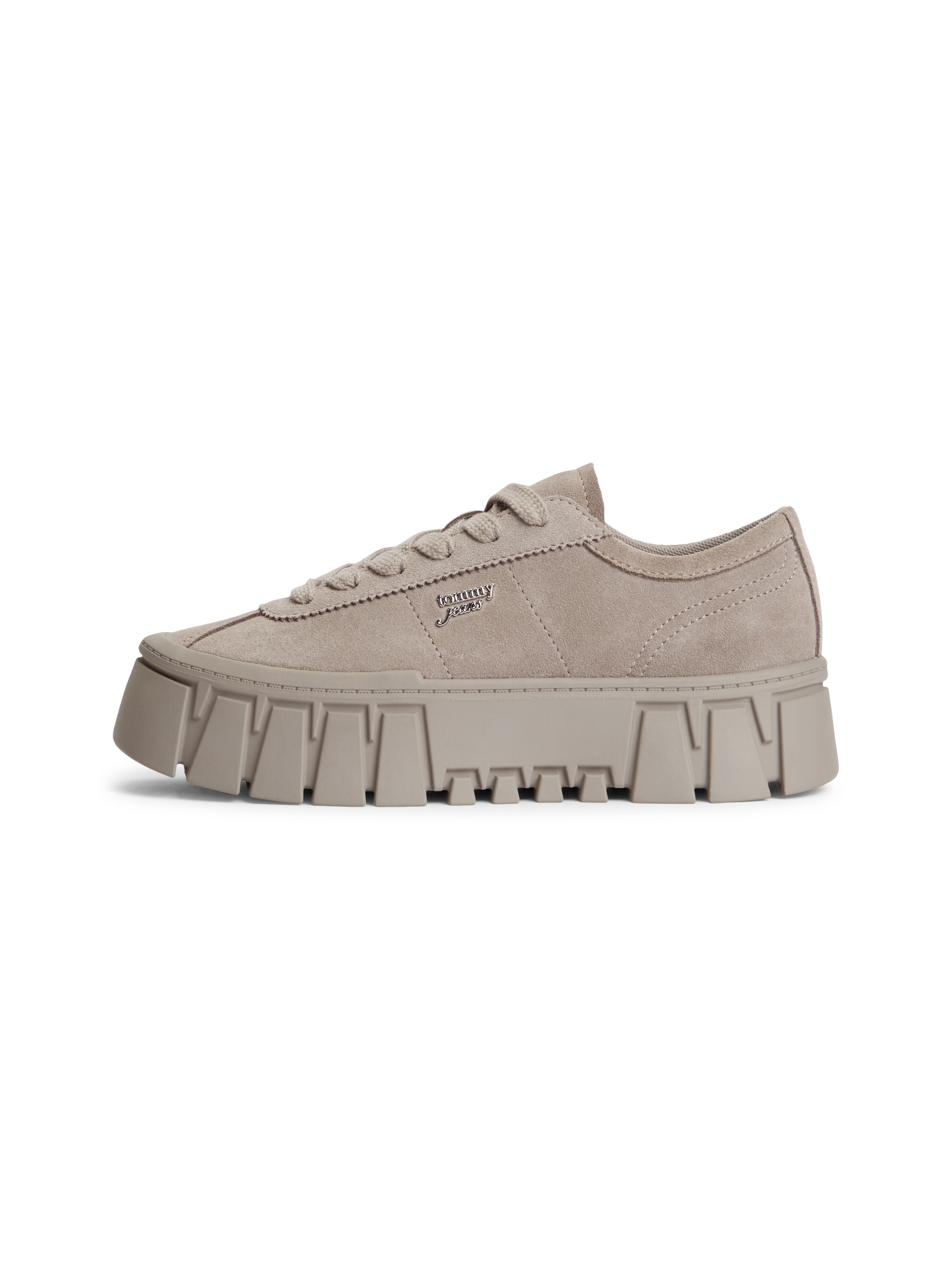 Tommy Jeans Plateausneaker »TJW PLATFORM SNEAKER SUEDE«  Freizeitschuh, Halbschuh, Schnürschuh mit markanter Plateausohle