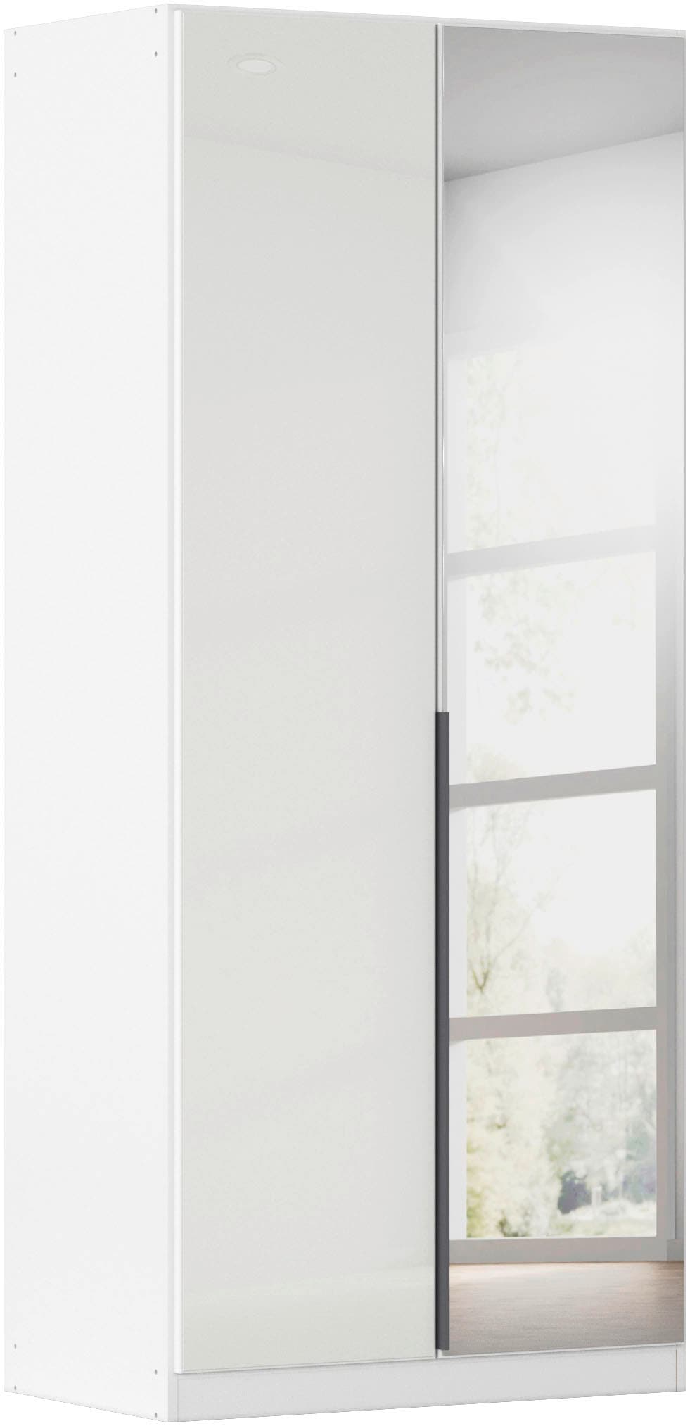 OTTO home Drehtürenschrank "Kleiderschrank Schrank Garderobe AGORDO mit Glasfront und Spiegel" in zwei Griff-Farben, Breiten 91-405 cm, durchdachte Innenausstattung, in 8 Breiten und 2 Höhen MADE IN GERMANY