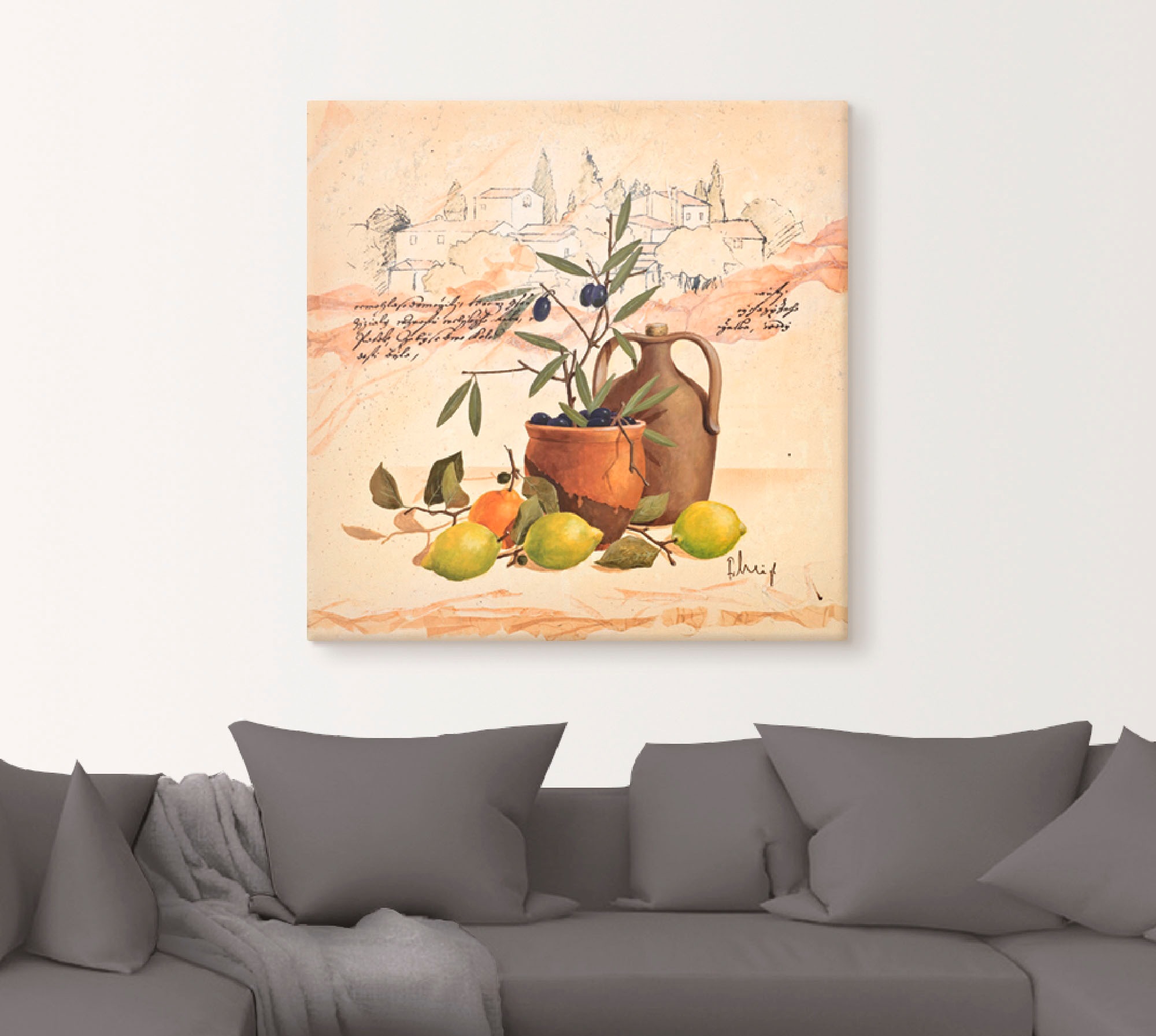 Artland Wandbild "Lavendel Impressionen" Arrangements 1 Stk. tlg. als Leinw günstig online kaufen